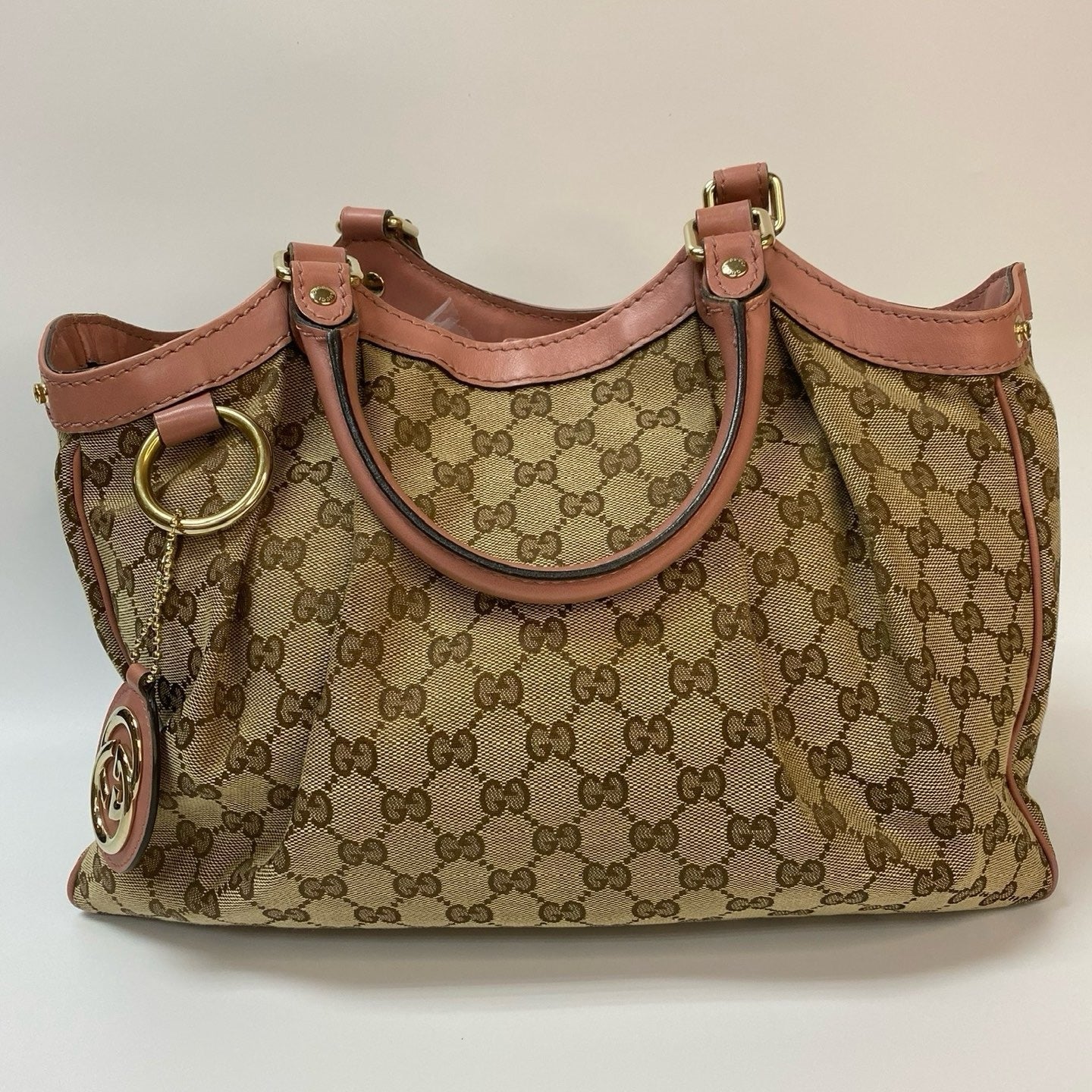 J2868 Gucci Shoulder Bag Monogram Sukey Hobo Shoulder bag | Pre-Owned Brown Canvas/Monogram