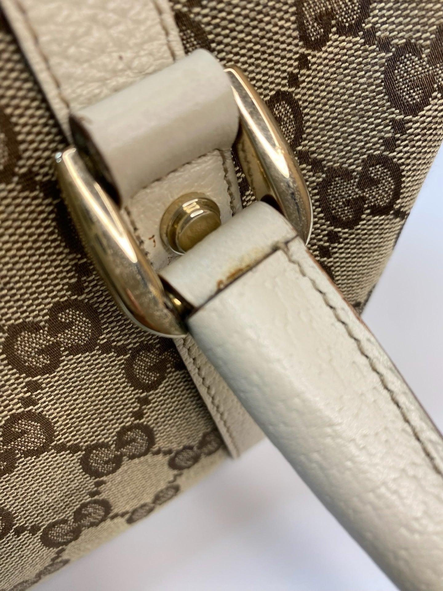 J2975 Gucci Top Handle Bag Vintage Gucci Abbey Boston Handbag | Pre-Owned