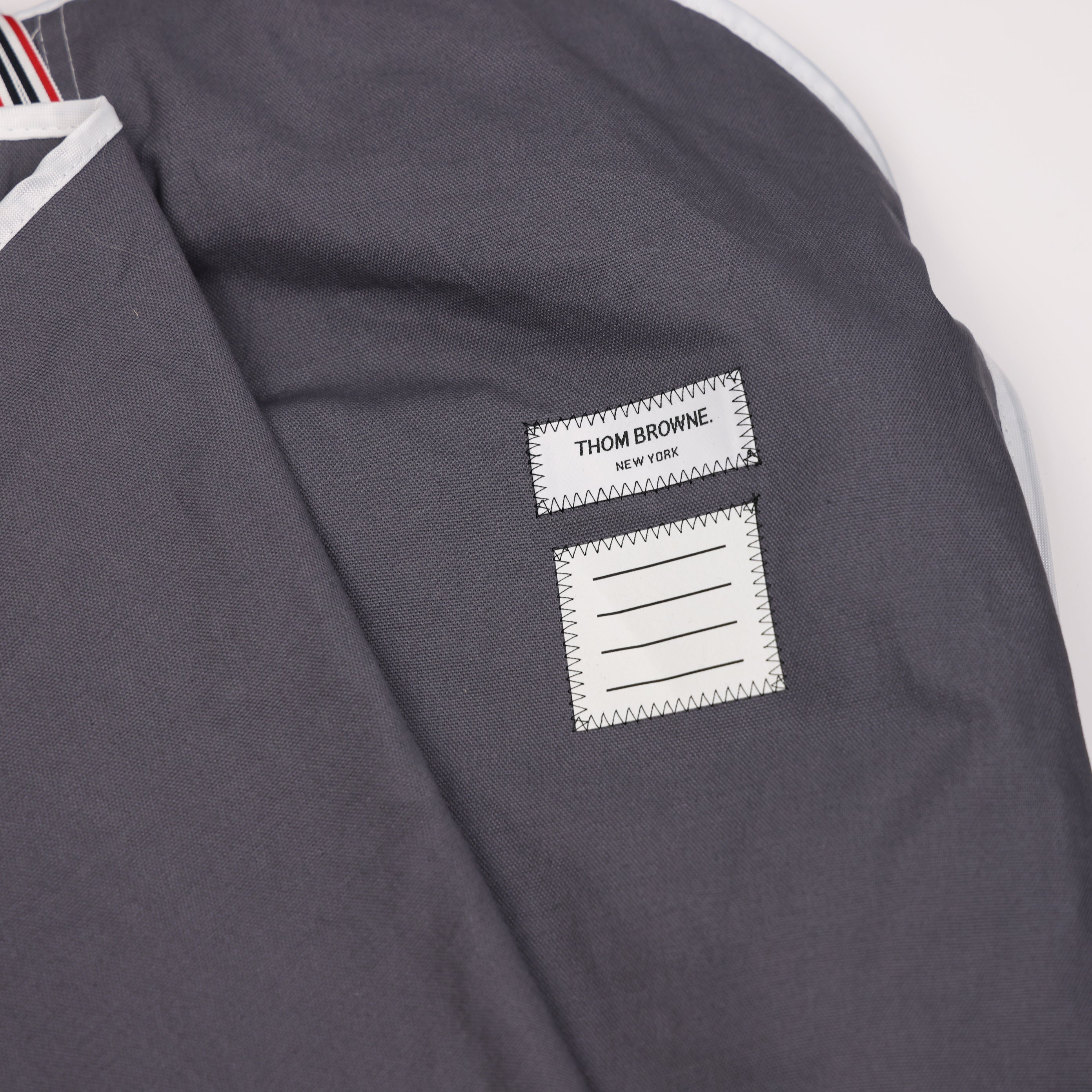 PRE OWNED- Thom Browne Men's Black Single-Breasted Wool Coat SIZE 0 MENS WEAR