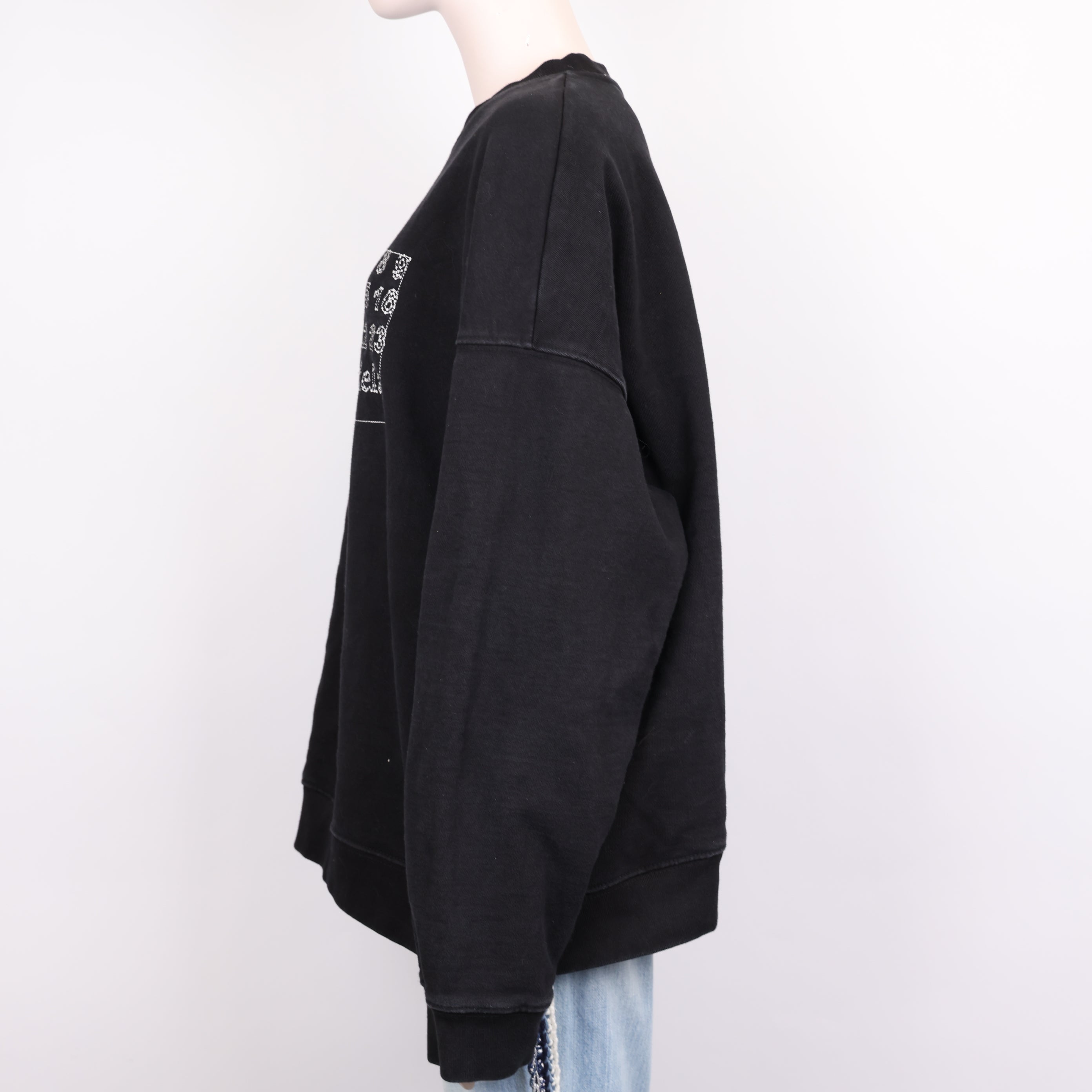 PRE OWNED- Maison Margiela - Embroidered Logo Sweatshirt SIZE 50