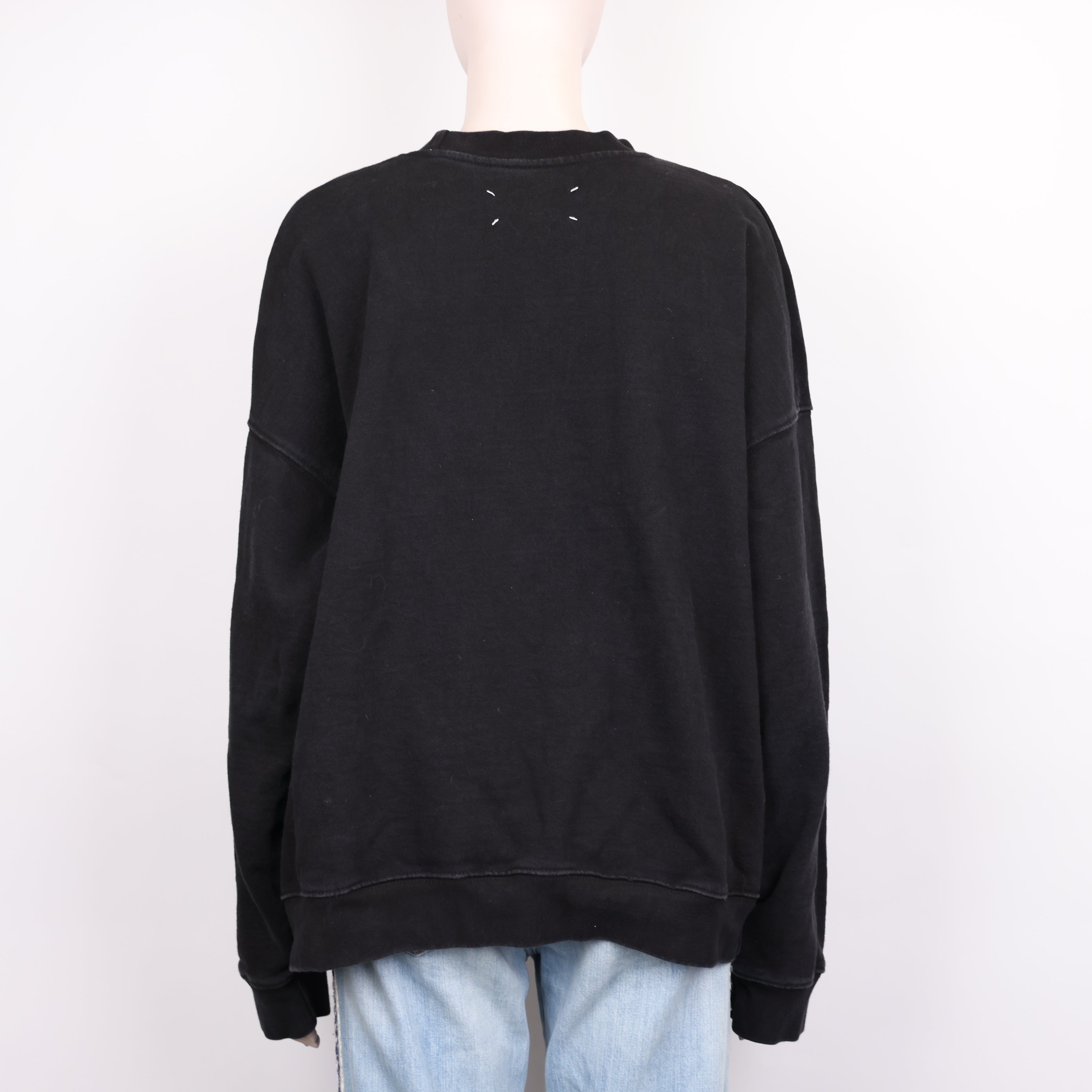 PRE OWNED- Maison Margiela - Embroidered Logo Sweatshirt SIZE 50