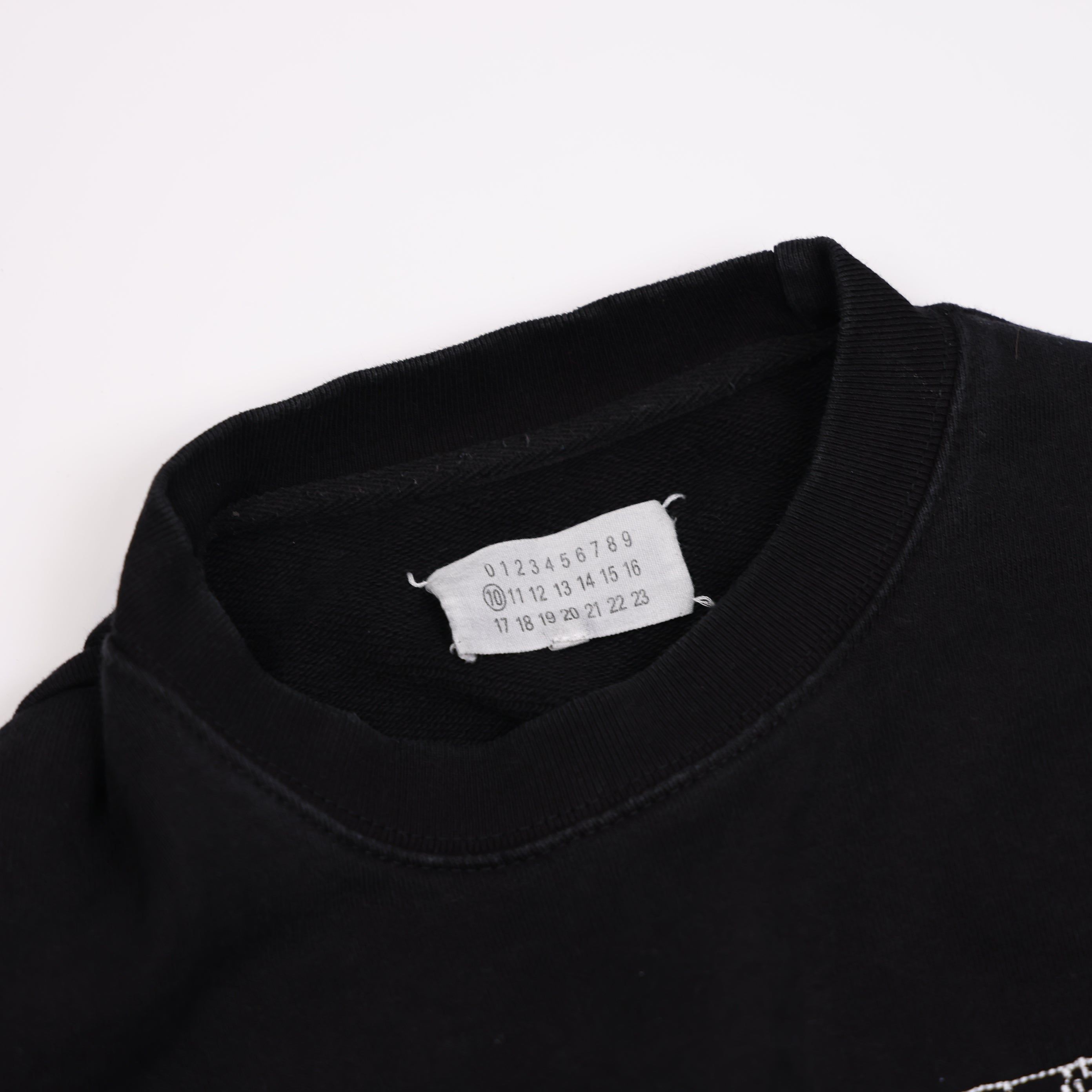 PRE OWNED- Maison Margiela - Embroidered Logo Sweatshirt SIZE 50