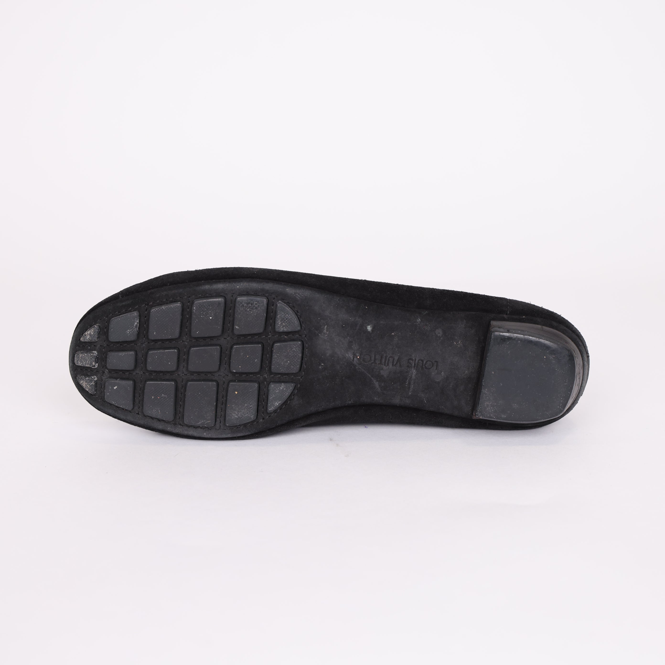 PRE OWNED- LV Louis Vuitton black loafers size EU38/UK5 J0520S91021