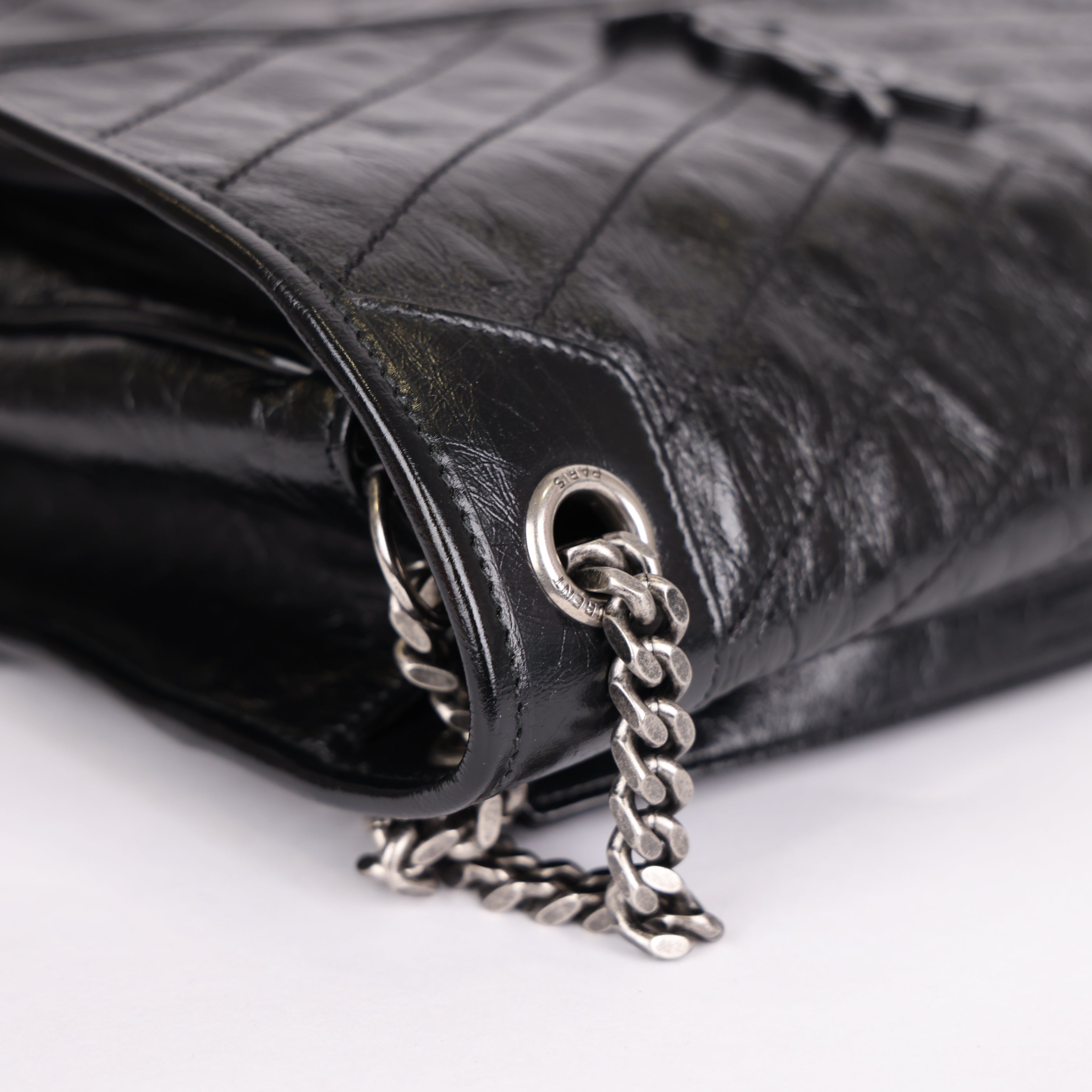 PRE OWNED- Saint Laurent Black Medium Niki Shoulder Bag J0481B78921