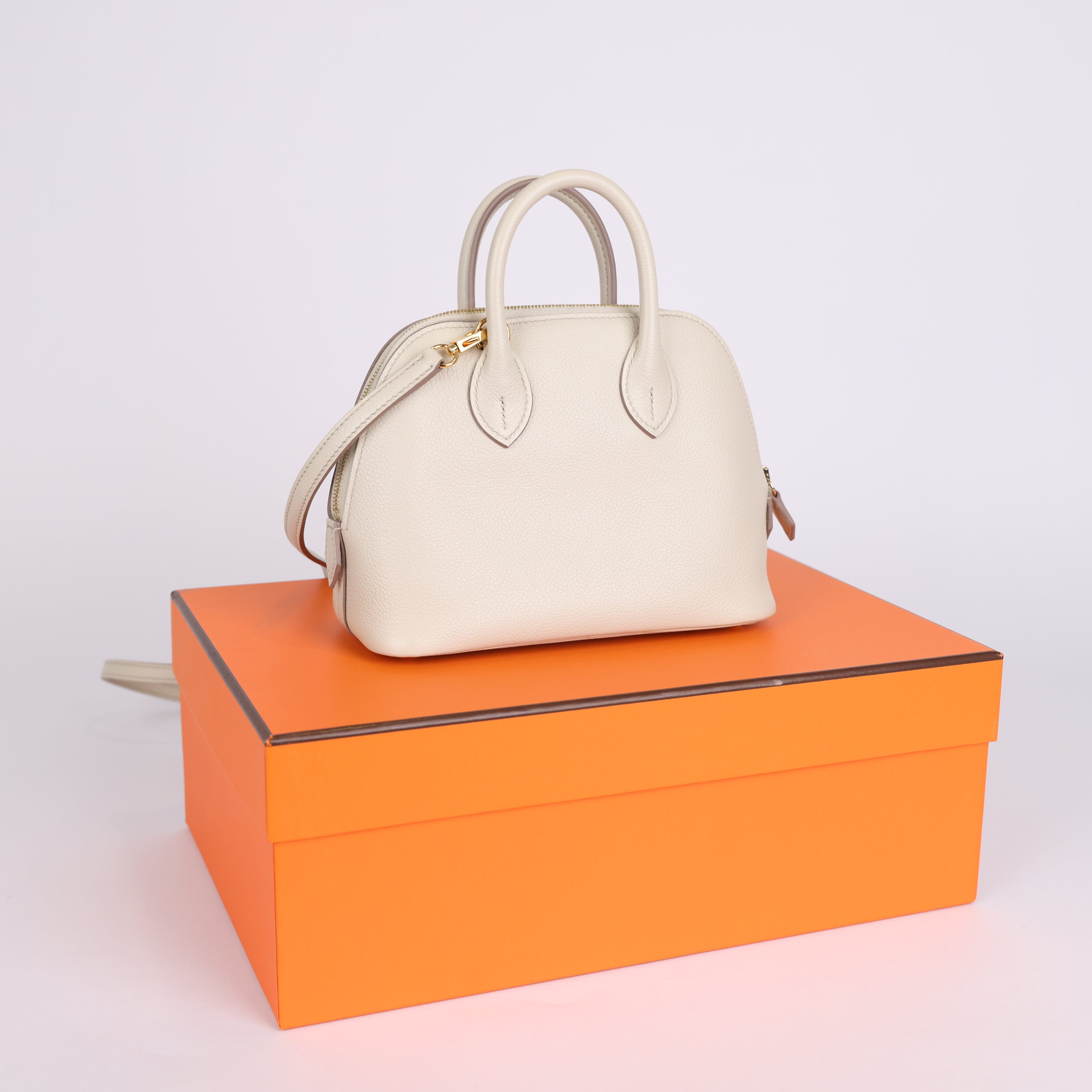 PRE OWNED- HERMES SAC BOLIDE 1923 MINI J0650B11891