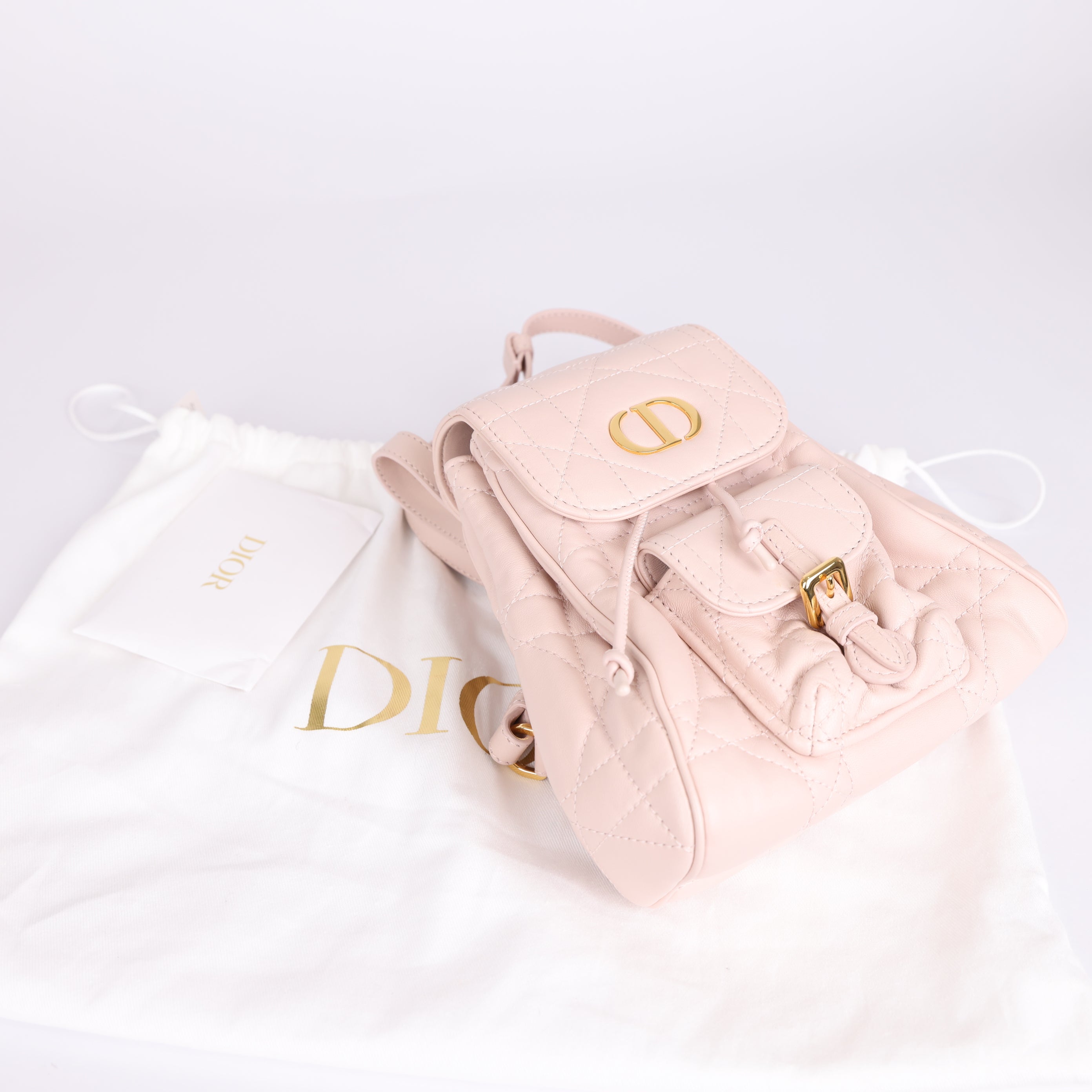 PRE OWNED- Small Dior Caro Backpack