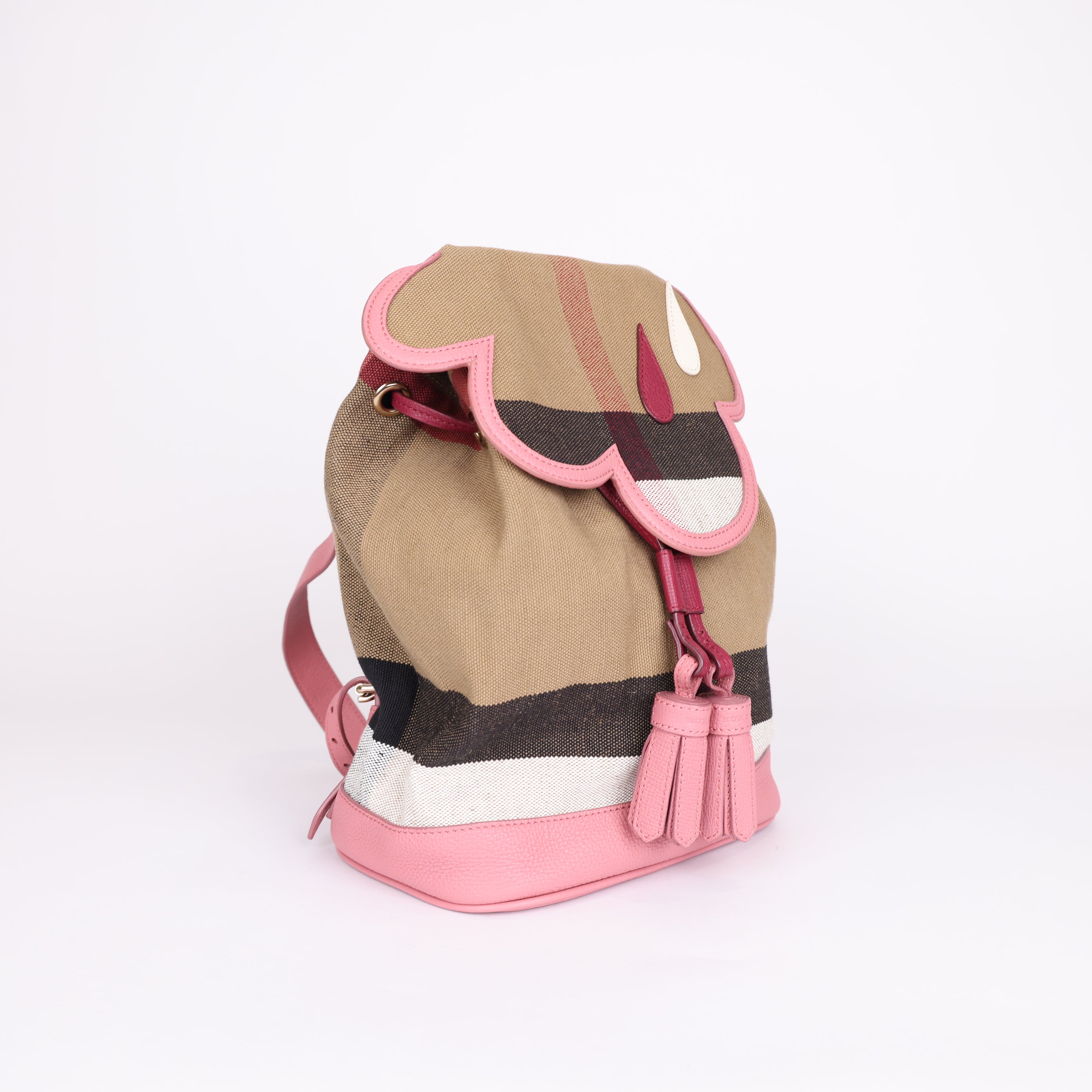 PRE OWNED- Burberry check cloud mini backpack