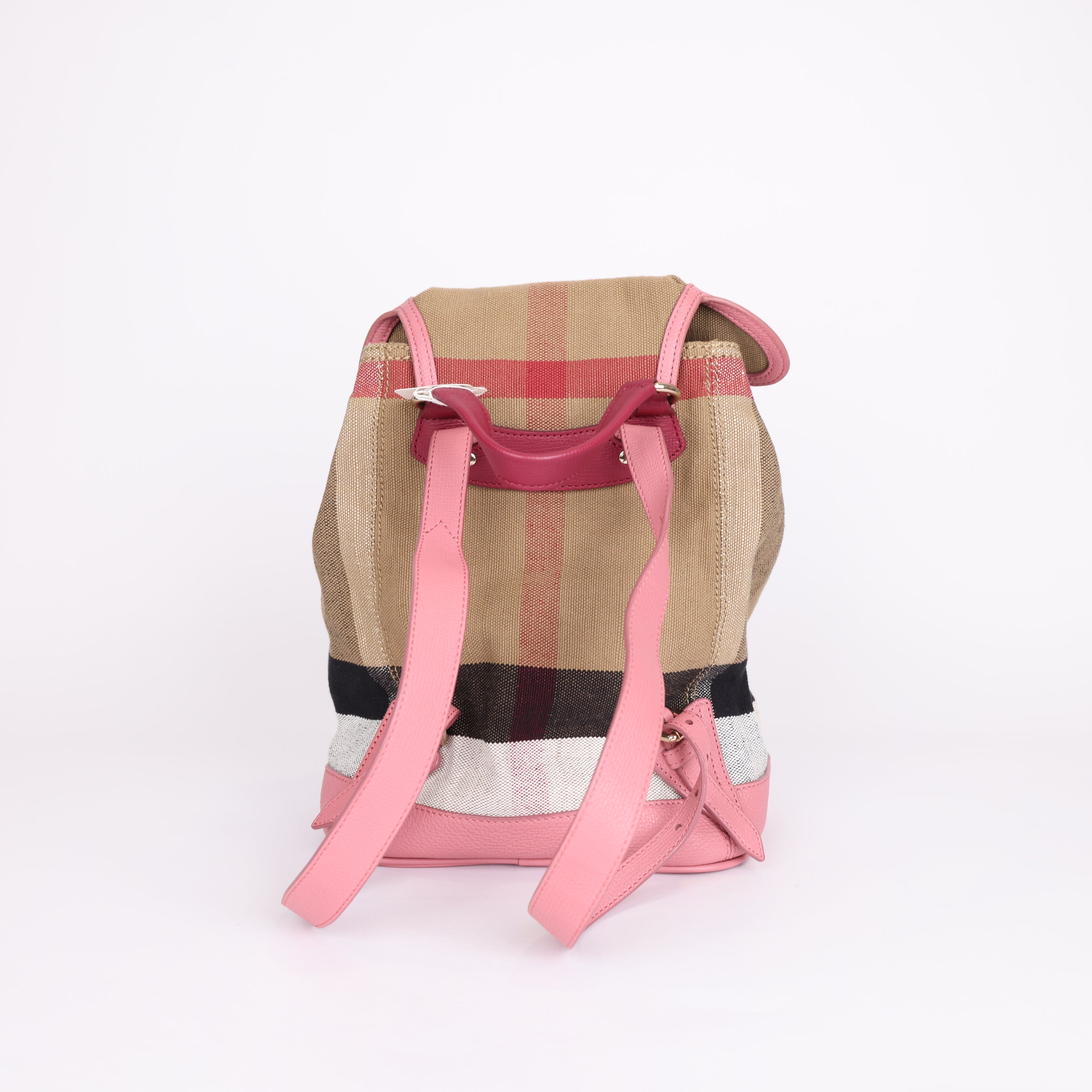 PRE OWNED- Burberry check cloud mini backpack