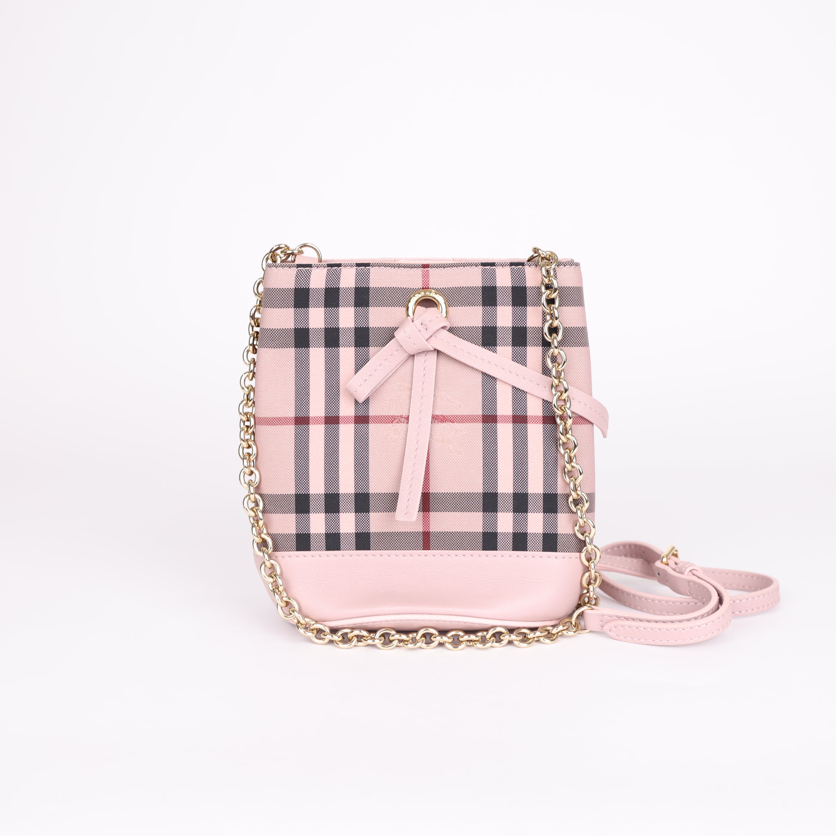 PRE OWNED- Burberry bucket bag pink