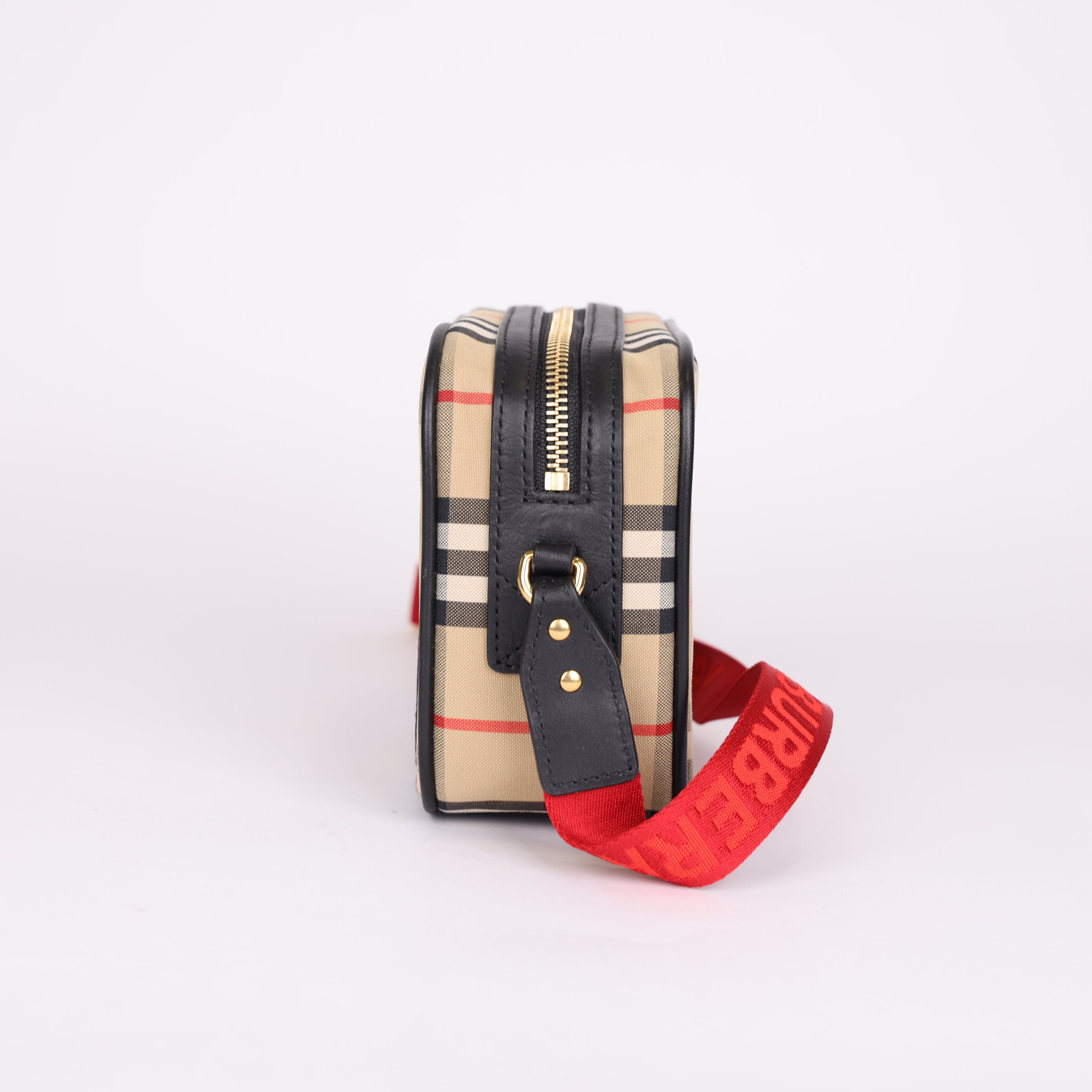 PRE OWNED- BURBERRY Deer Crossbody Bag Check