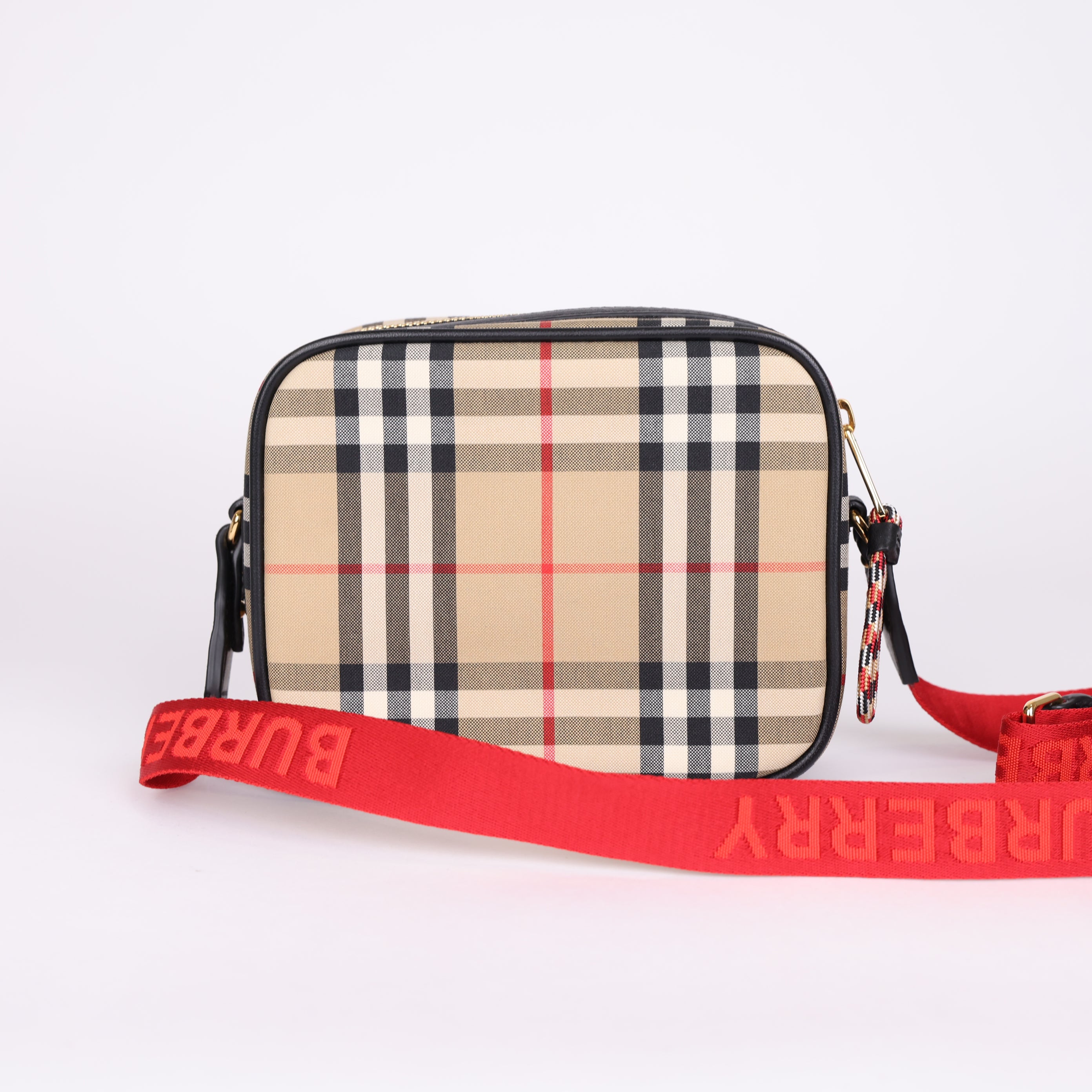 PRE OWNED- BURBERRY Deer Crossbody Bag Check