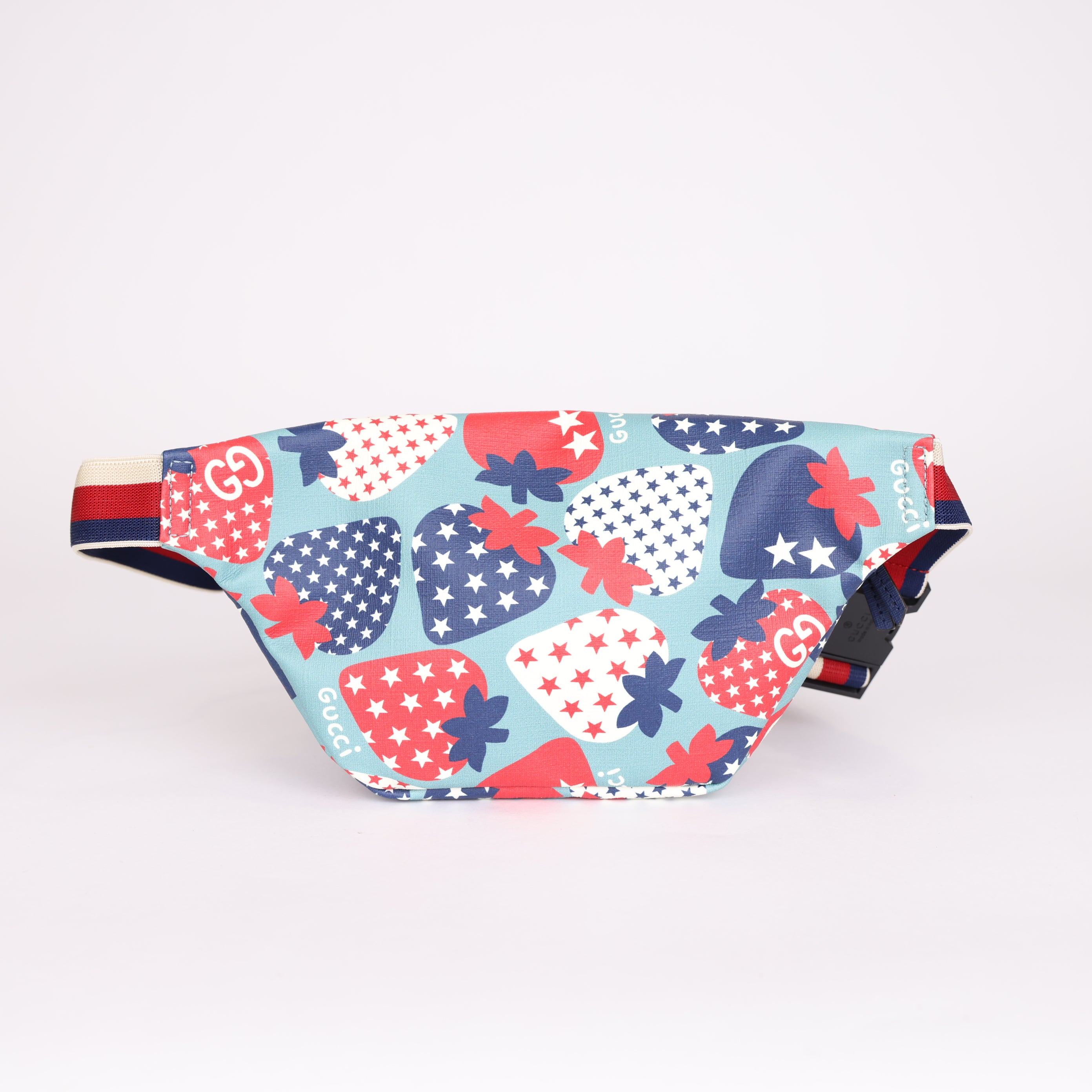 PRE OWNED- GUCCI Strawberry Star Print children’s Fanny pack Belt Bag
