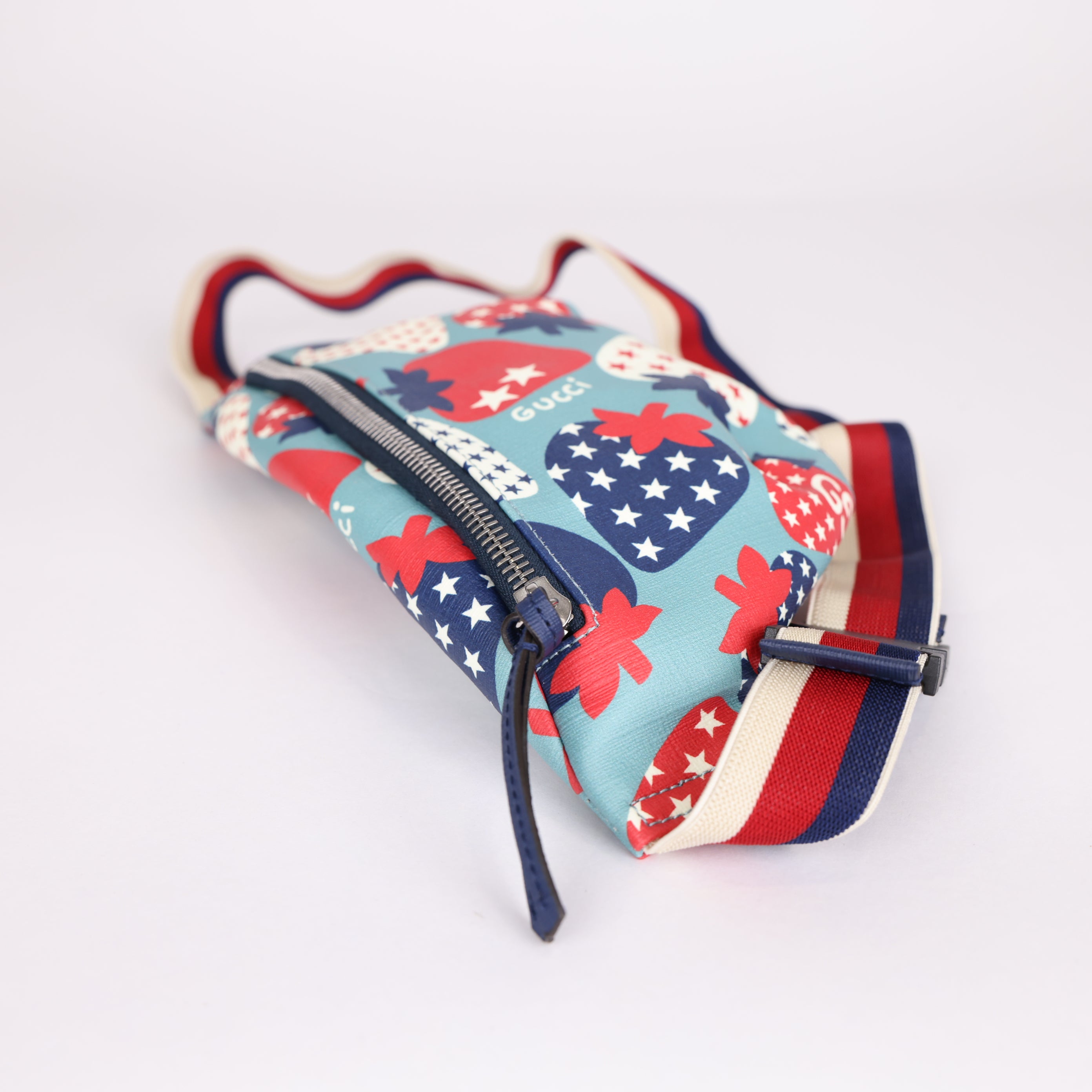 PRE OWNED- GUCCI Strawberry Star Print children’s Fanny pack Belt Bag