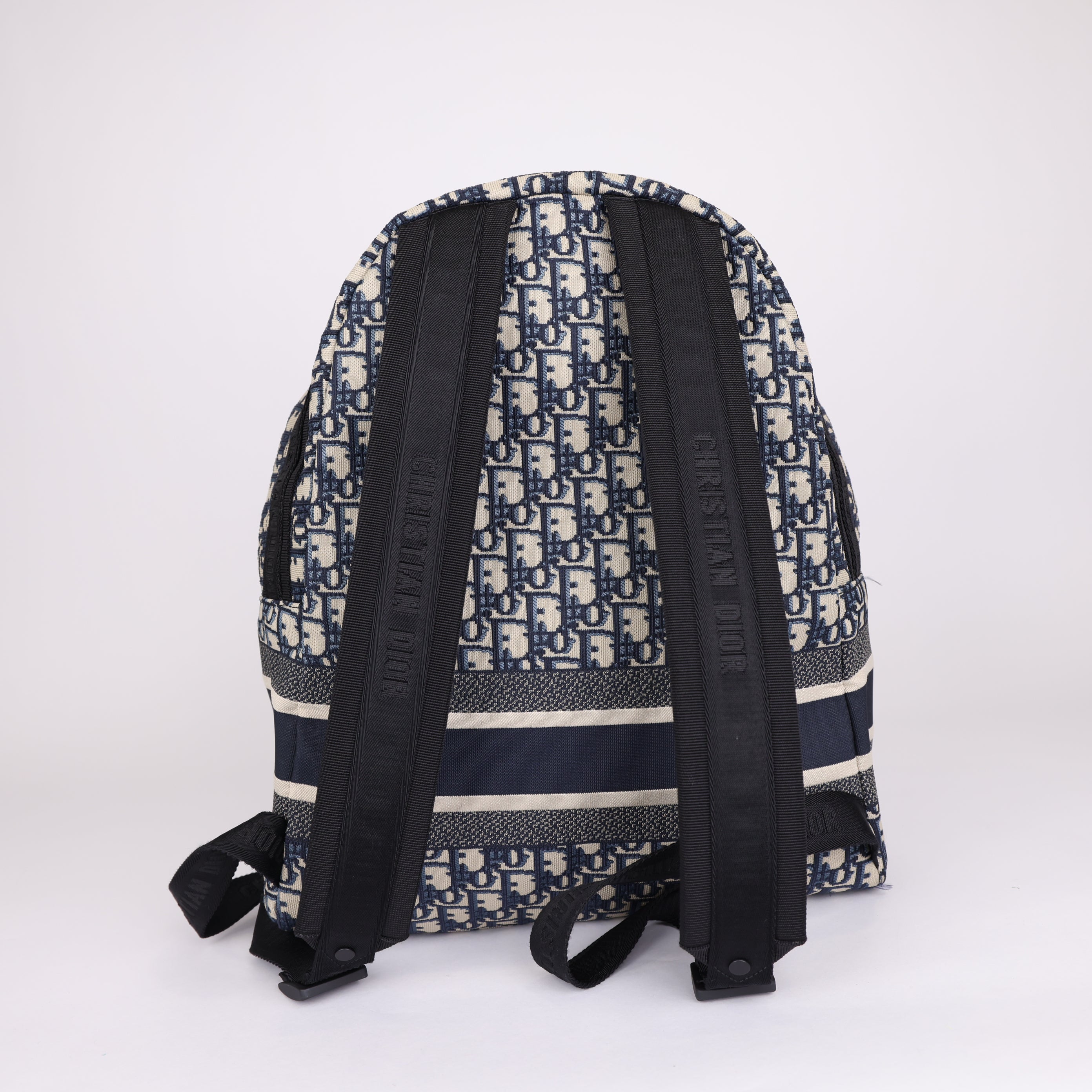 PRE OWNED- Christian Dior Oblique Jacquard DiorTravel Backpack