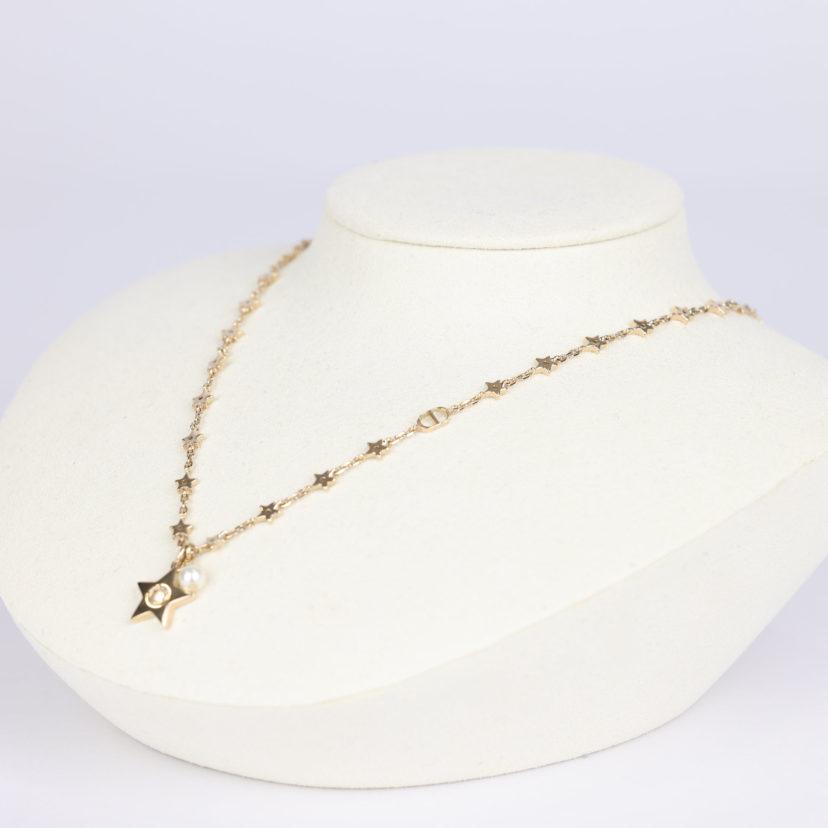 PRE OWNED- DIOR PEARL and STAR NECKLACE