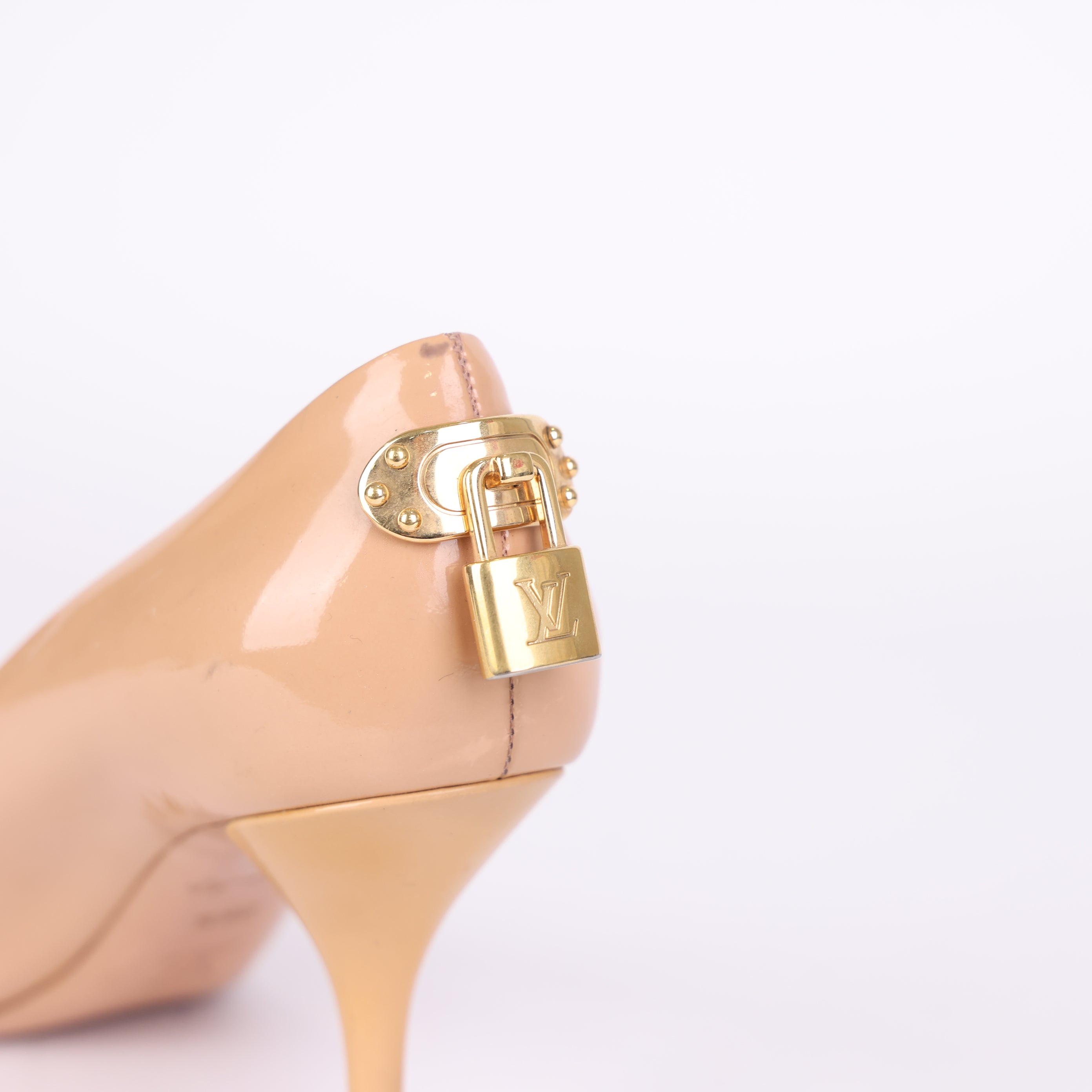PRE OWNED- Louis Vuitton Lock Buckle High Heels Size EU36.5/ UK3.5