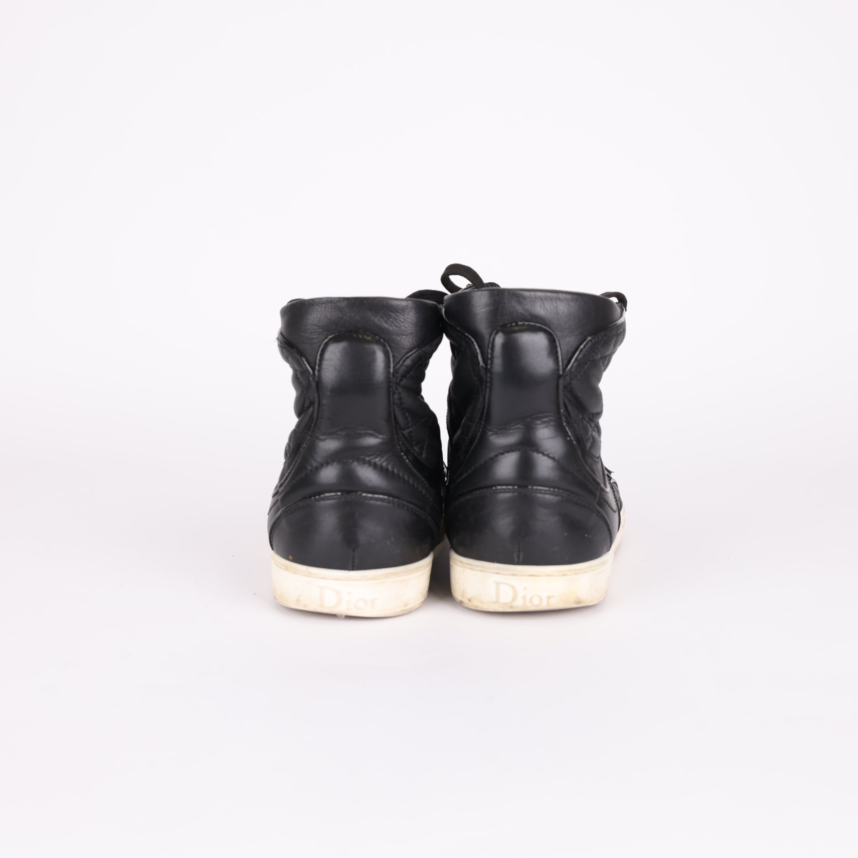PRE OWNED- Christian Dior Cannage High Top Shoes Sneakers EU 35.5/ UK2.5