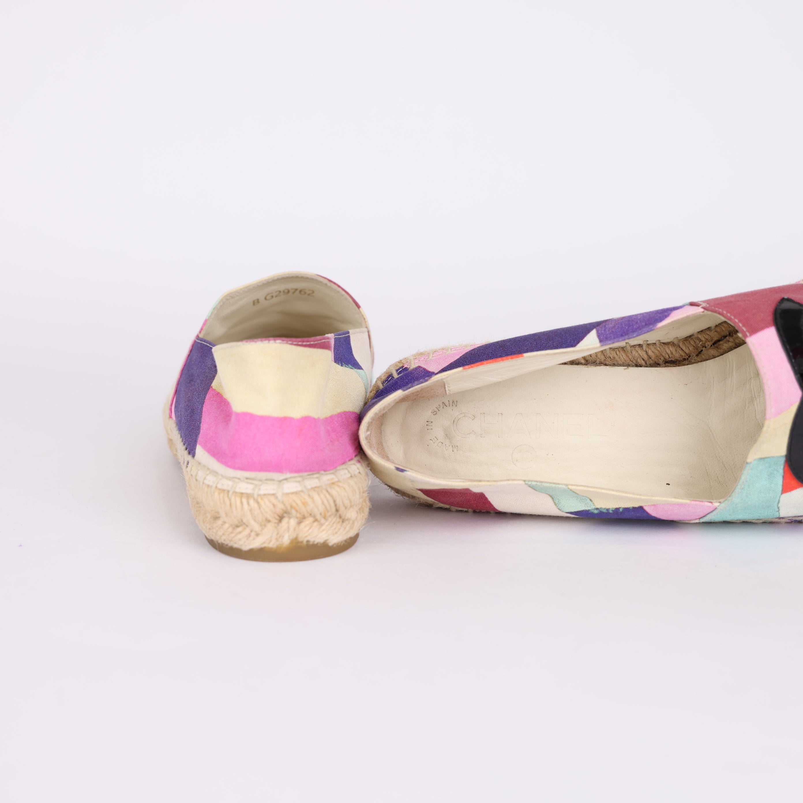 PRE OWNED- Chanel Colorful Double C Bucket Shoes Size EU38/ UK5