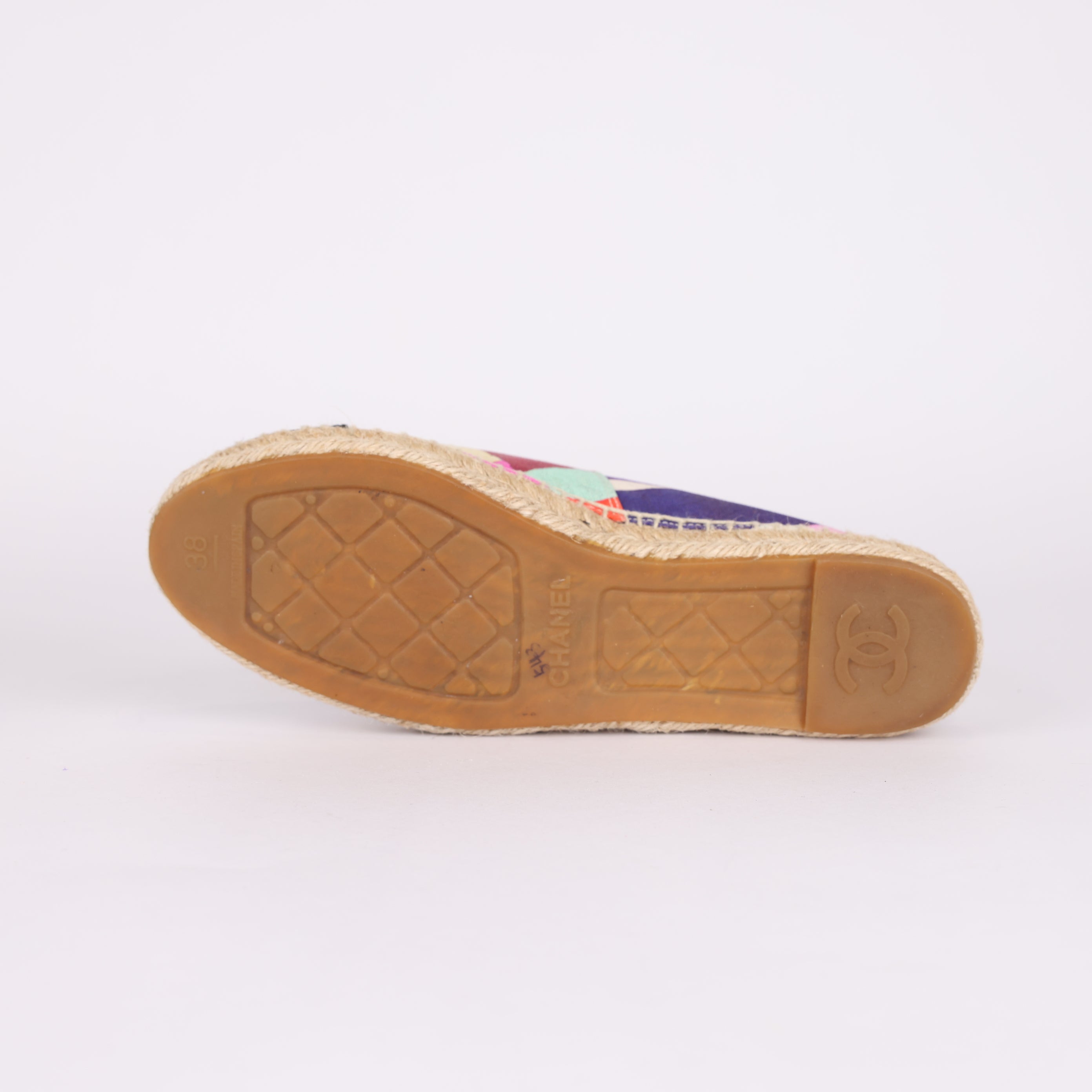 PRE OWNED- Chanel Colorful Double C Bucket Shoes Size EU38/ UK5