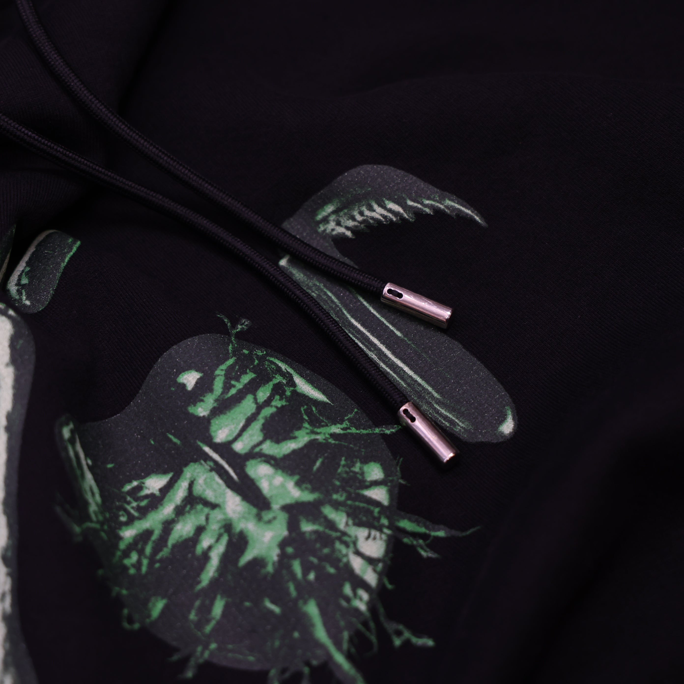 PRE OWNED- Dior x Travis Scott joint black printed hoodie XXL