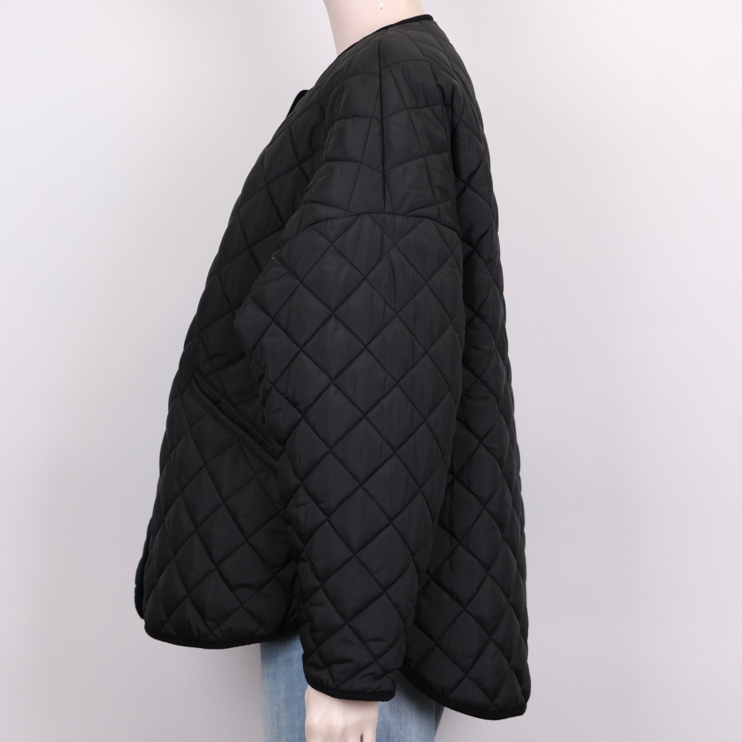 PRE OWNED- Toteme Black quilted shell jacket S