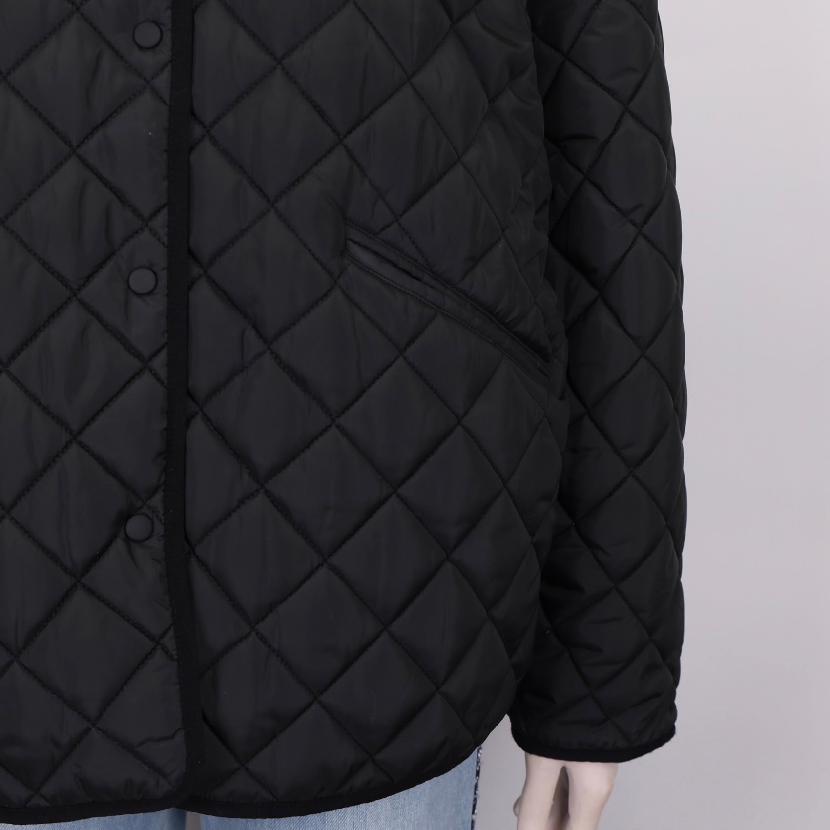 PRE OWNED- Toteme Black quilted shell jacket S