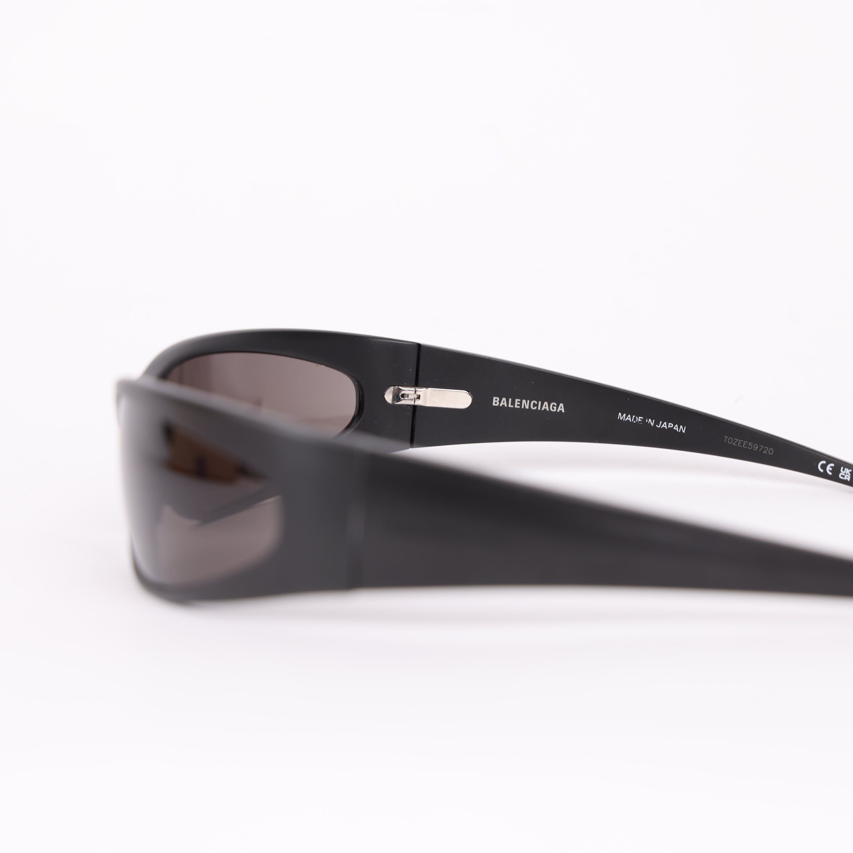 PRE OWNED- Balenciaga aluminium geometr sunglasses