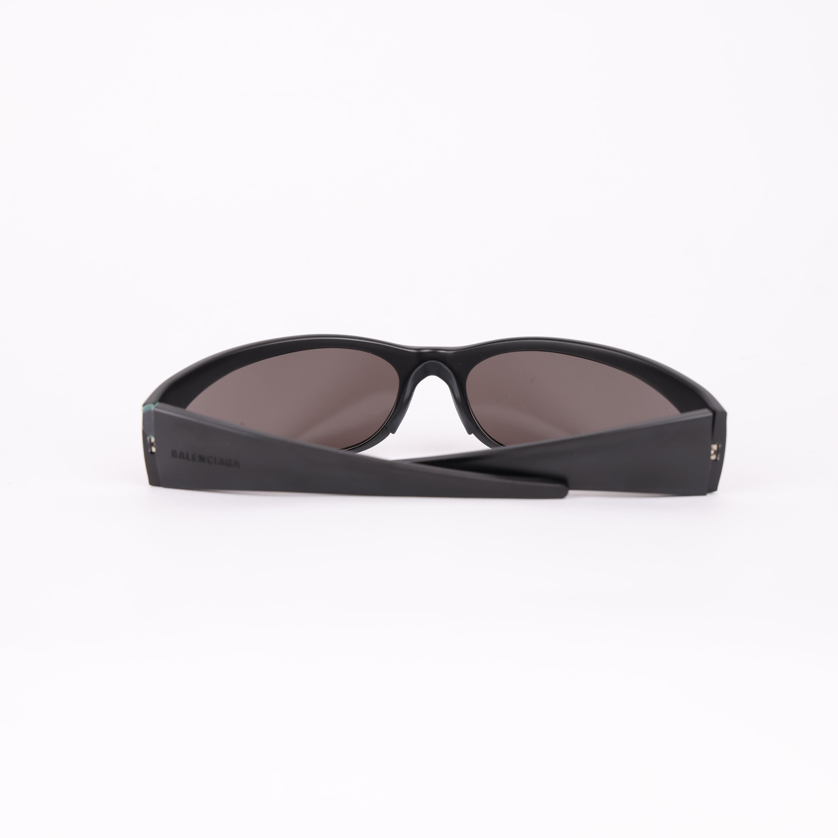 PRE OWNED- Balenciaga aluminium geometr sunglasses