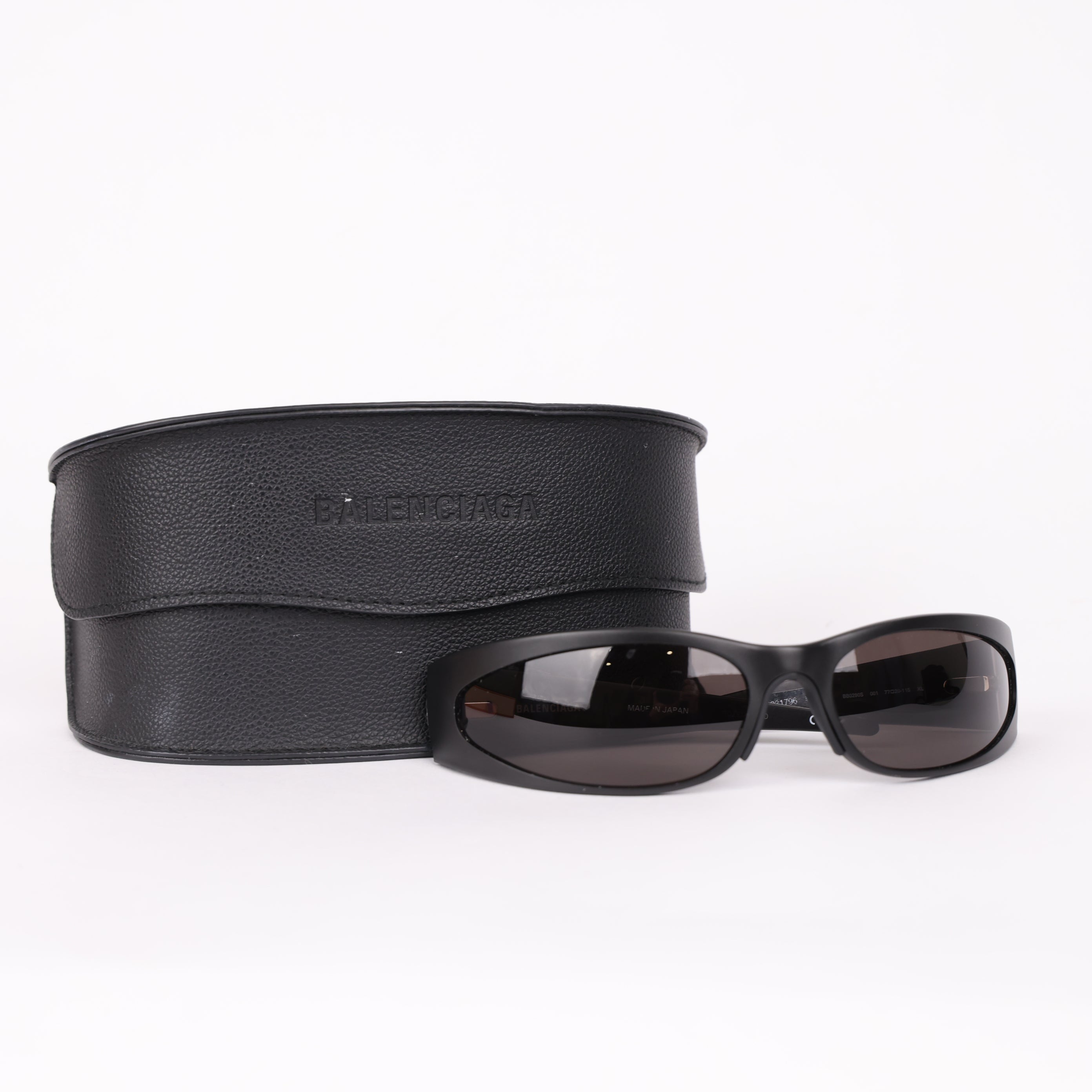 PRE OWNED- Balenciaga aluminium geometr sunglasses