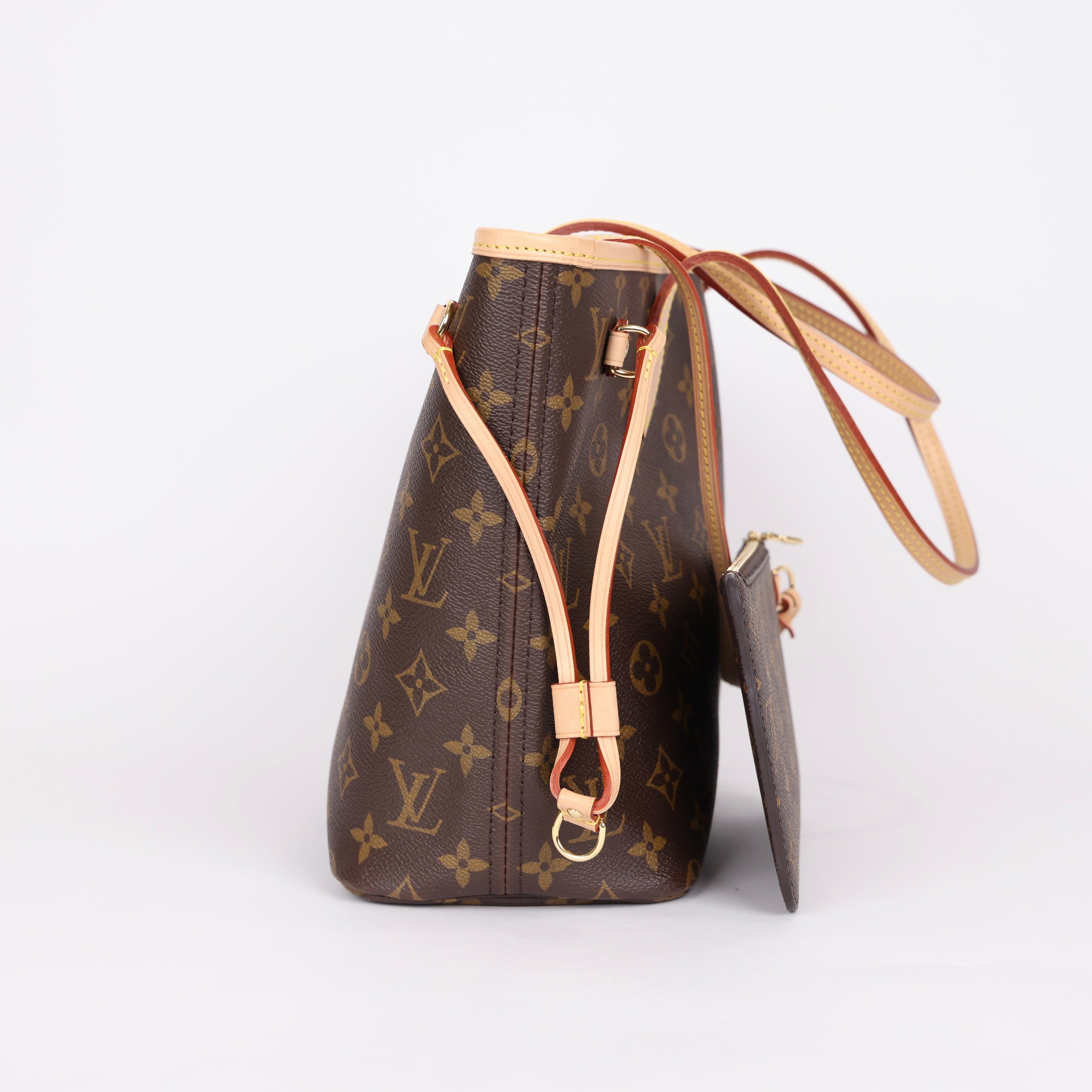 PRE OWNED- Louis Vuitton Neverfull Leather Tote-362