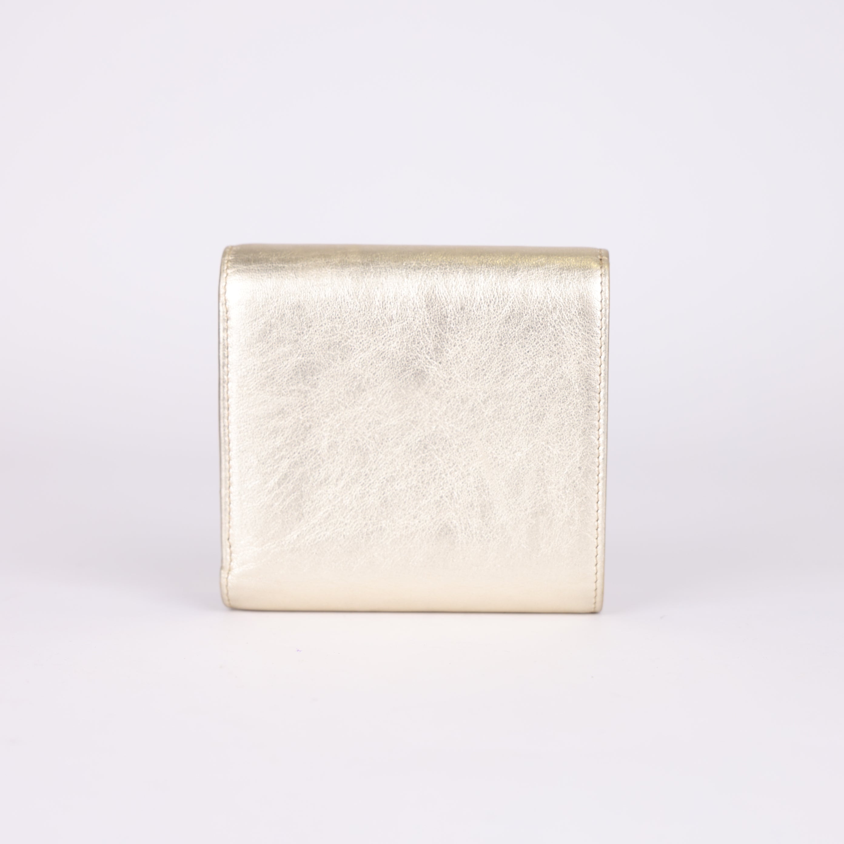 Cartier Gold-Tone Short Wallet- Pre Owned