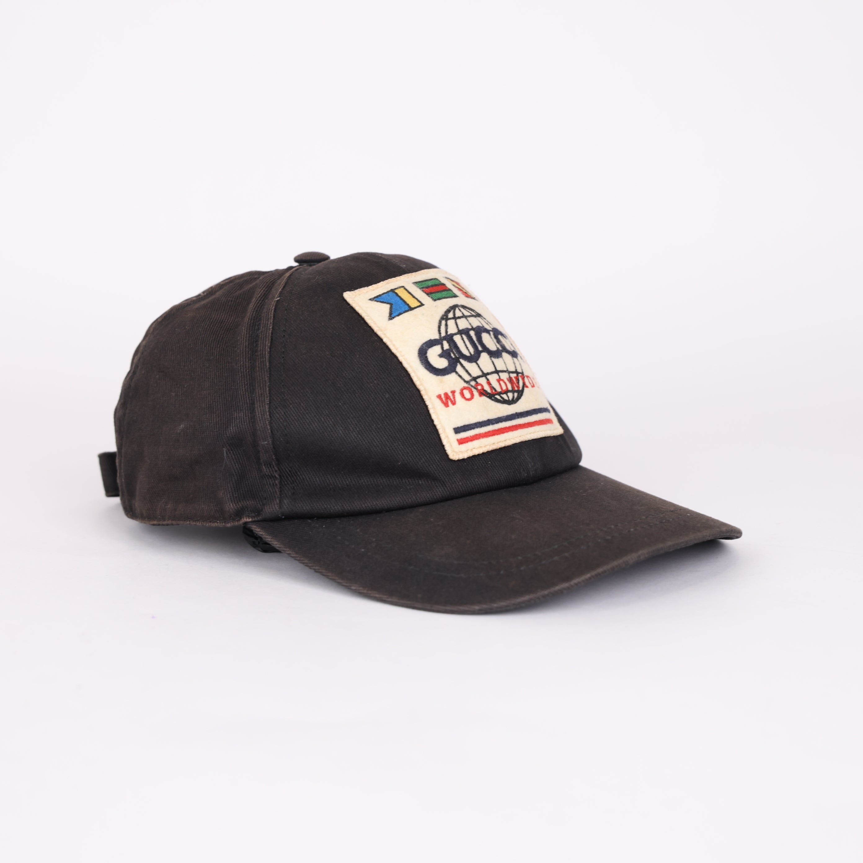 GUCCI Baseball Cap with GG Earth Logo- Pre Owned