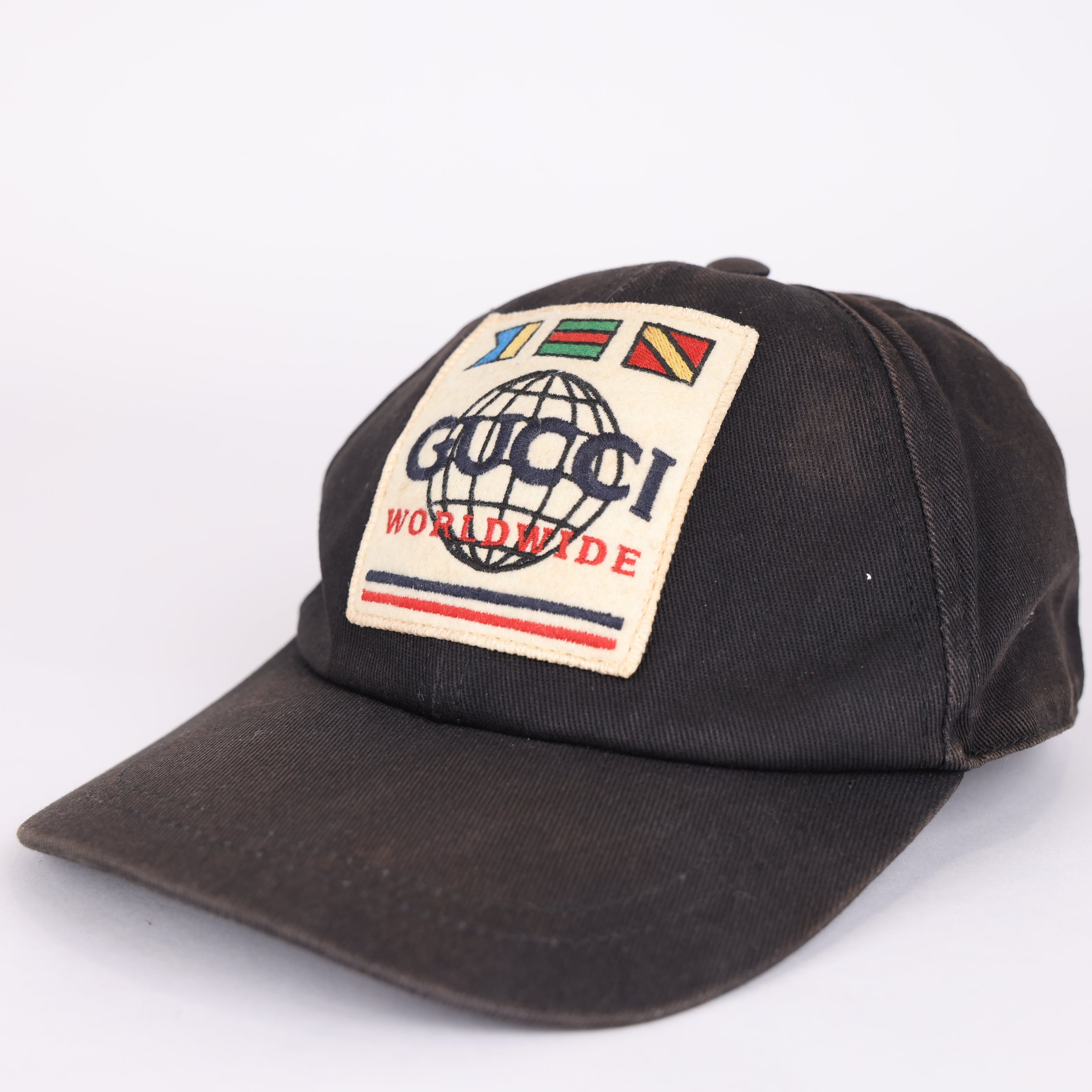 GUCCI Baseball Cap with GG Earth Logo- Pre Owned