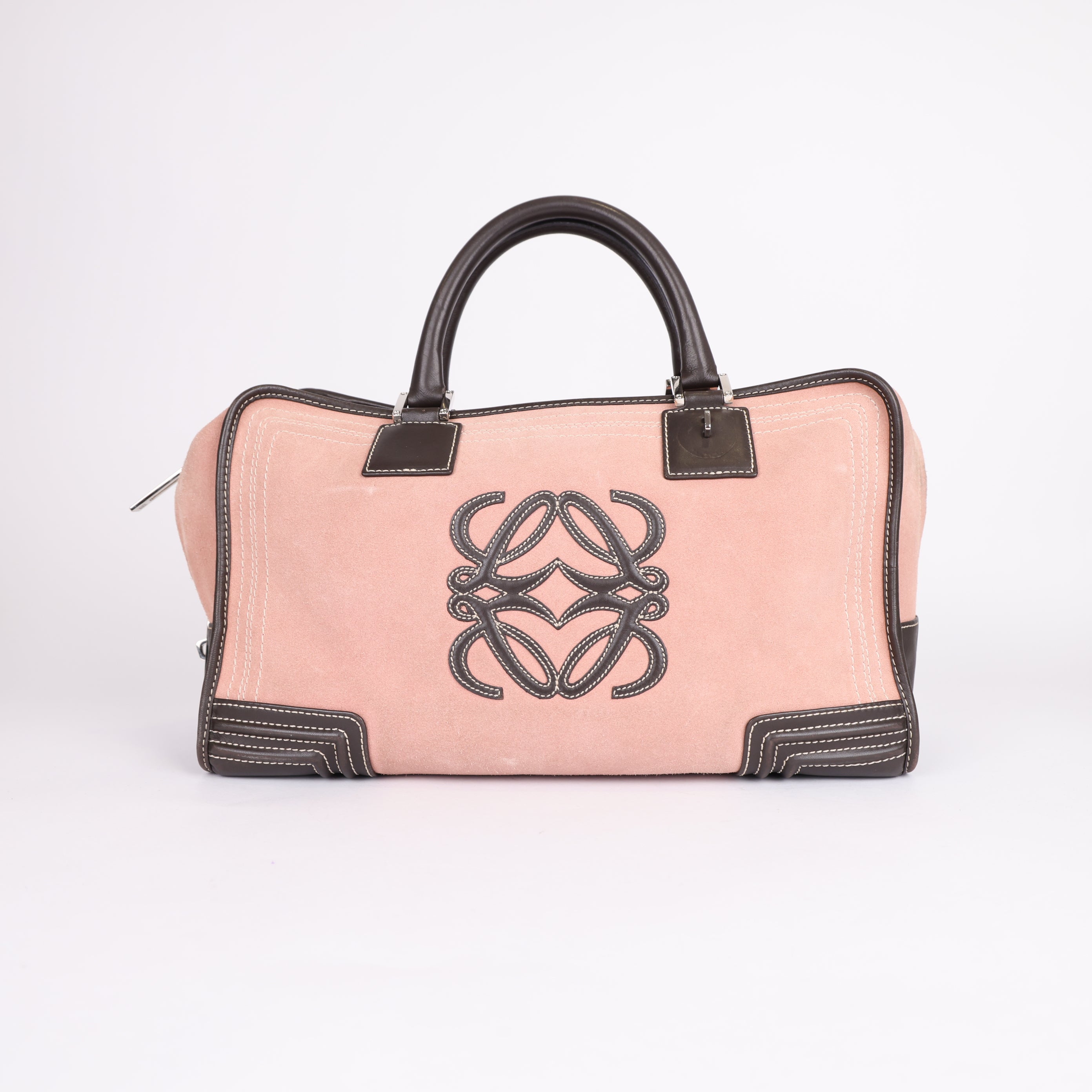 PRE OWNED- Loewe Amazona Bag Stitched Suede 28