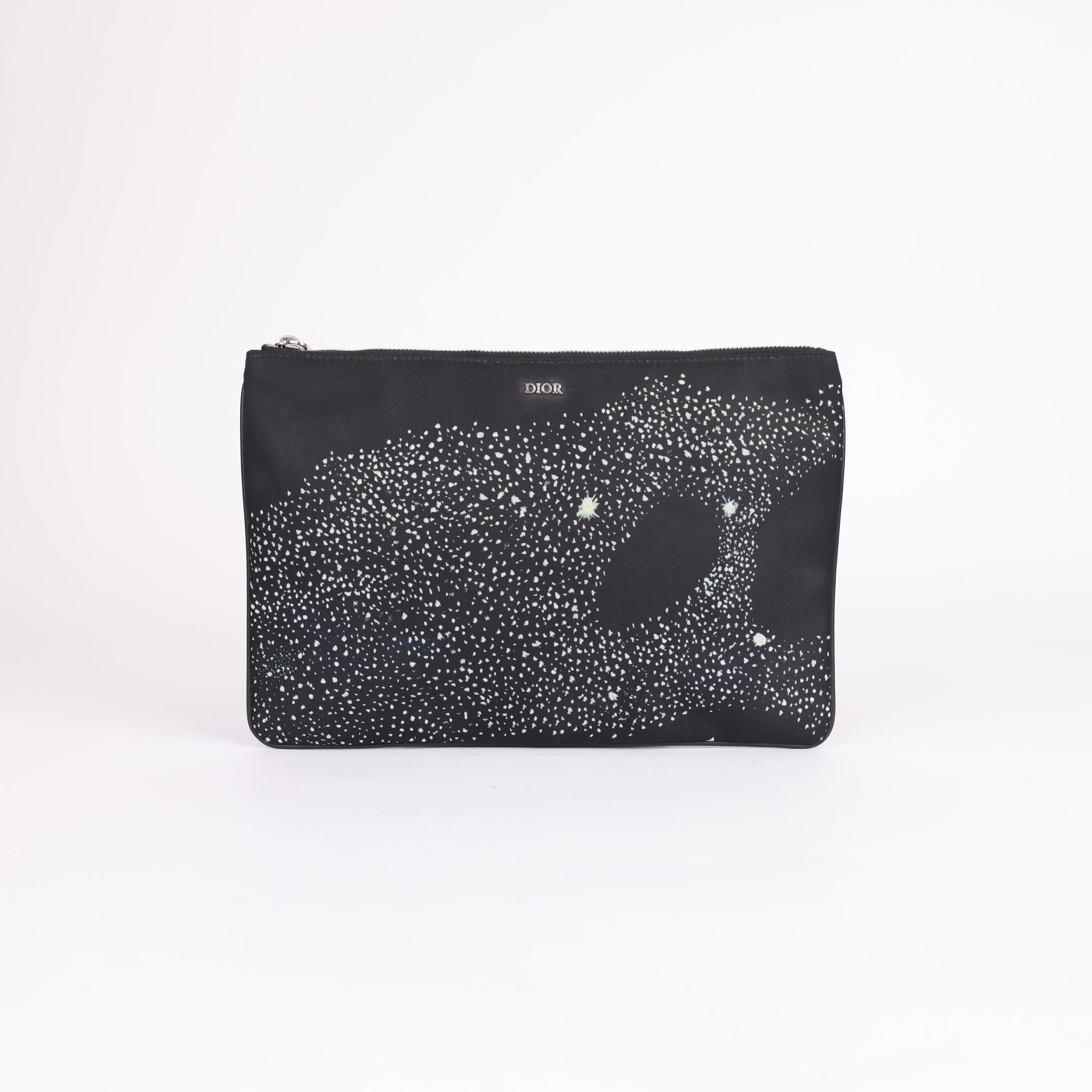 PRE OWNED- Dior Galaxy Print Clutch Bag