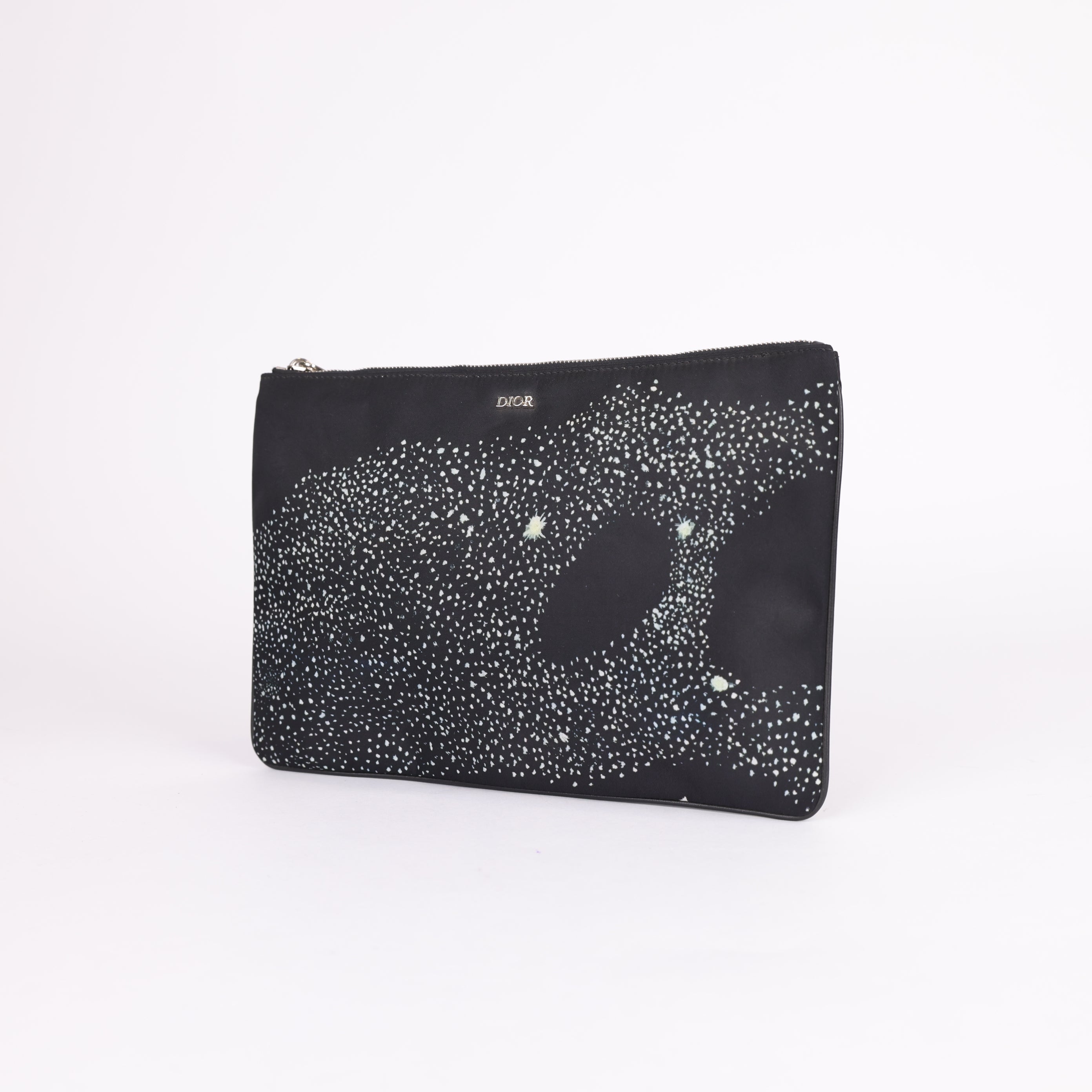 PRE OWNED- Dior Galaxy Print Clutch Bag