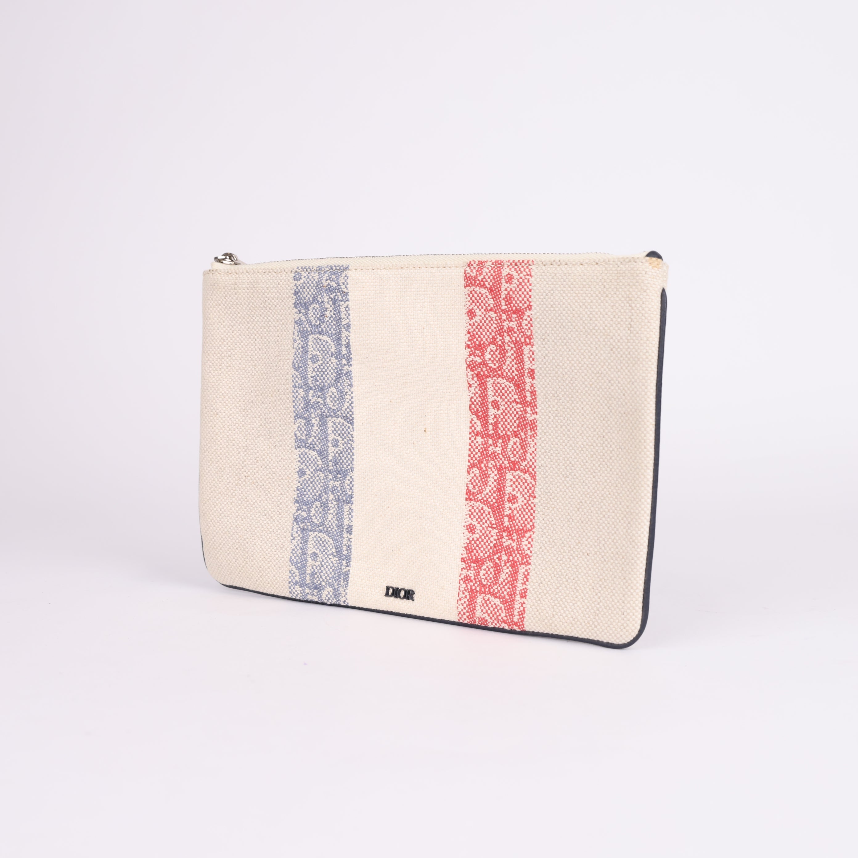 PRE OWNED- CHRISTIAN DIOR CLUTCHES toile monogramme oblique pencil case bag