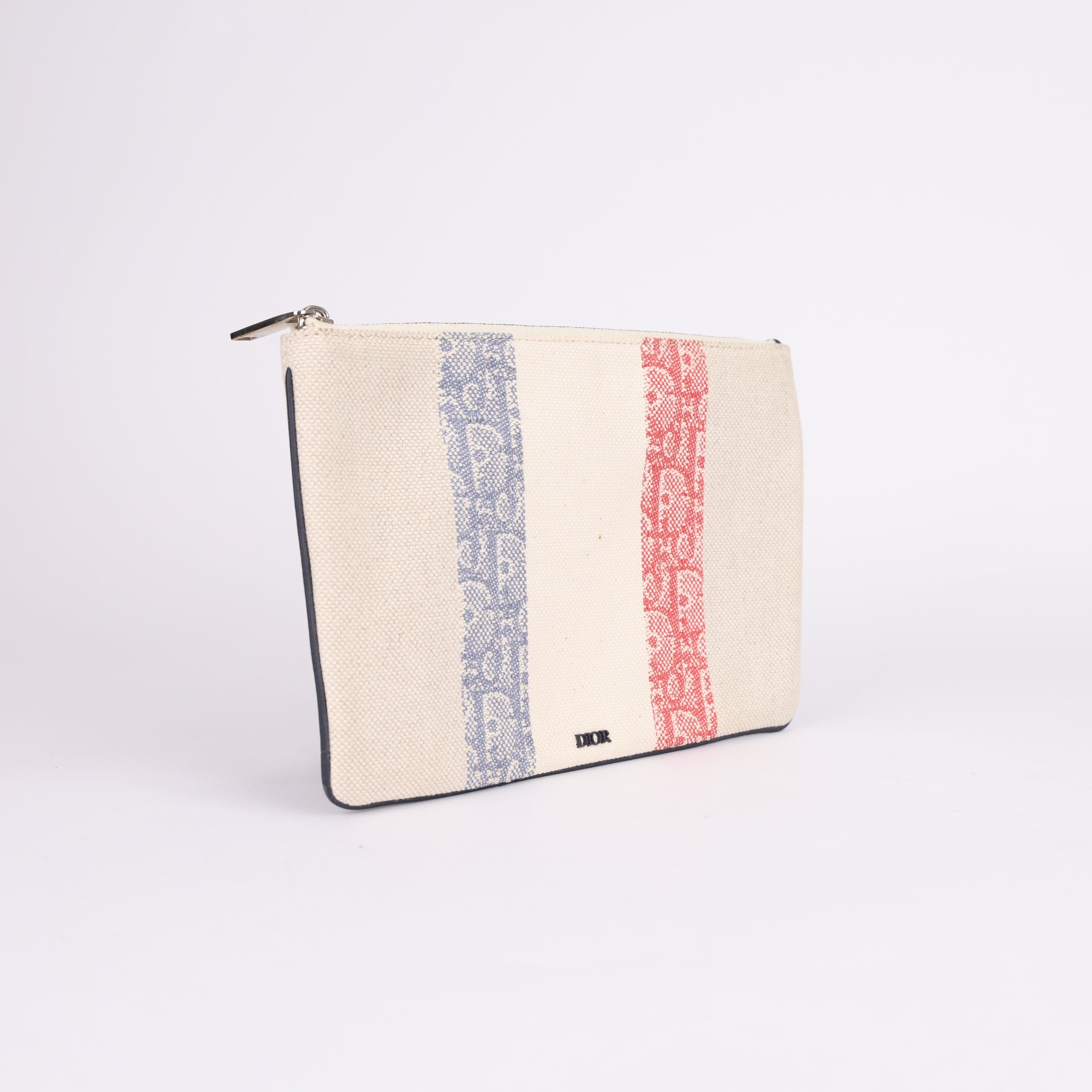 PRE OWNED- CHRISTIAN DIOR CLUTCHES toile monogramme oblique pencil case bag
