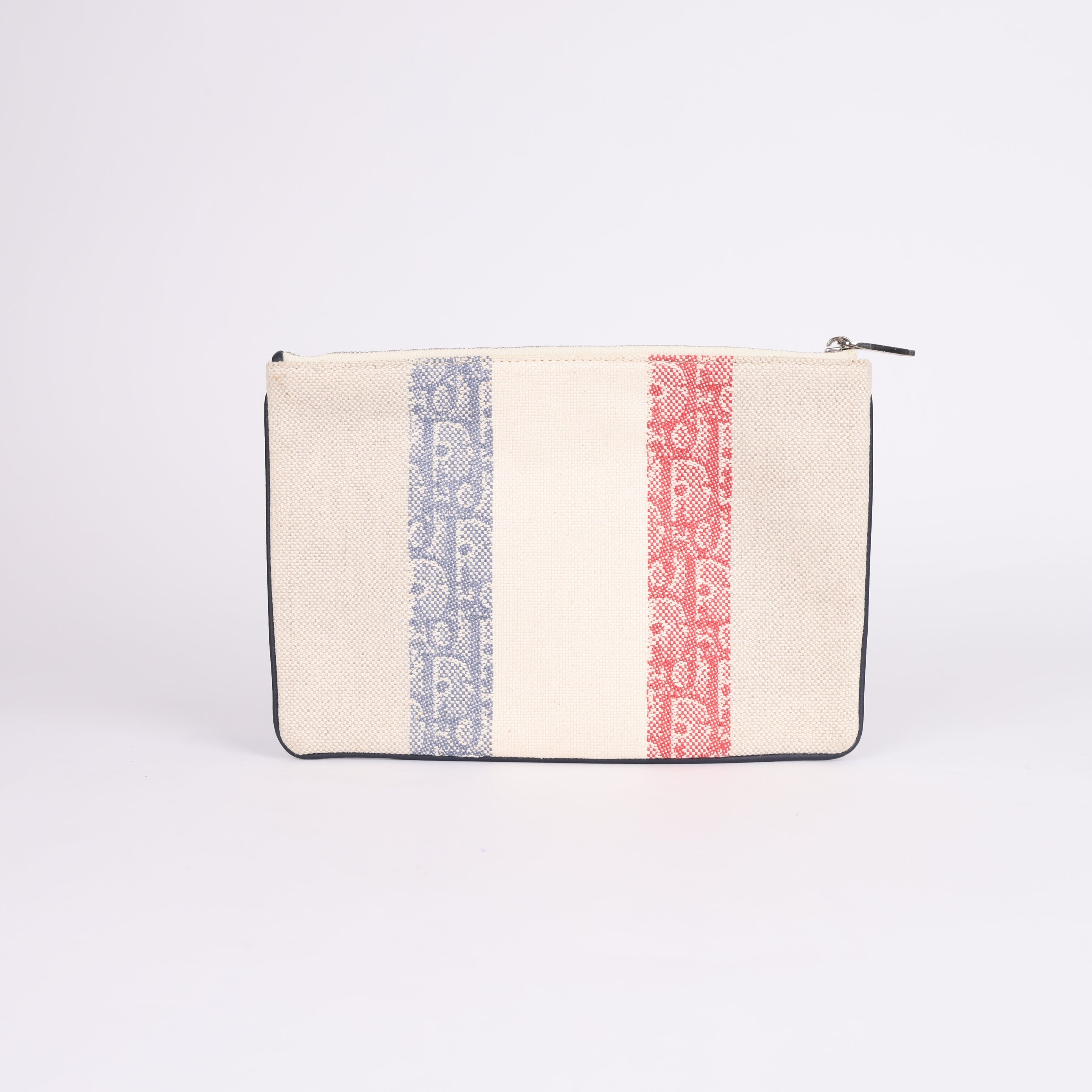 PRE OWNED- CHRISTIAN DIOR CLUTCHES toile monogramme oblique pencil case bag