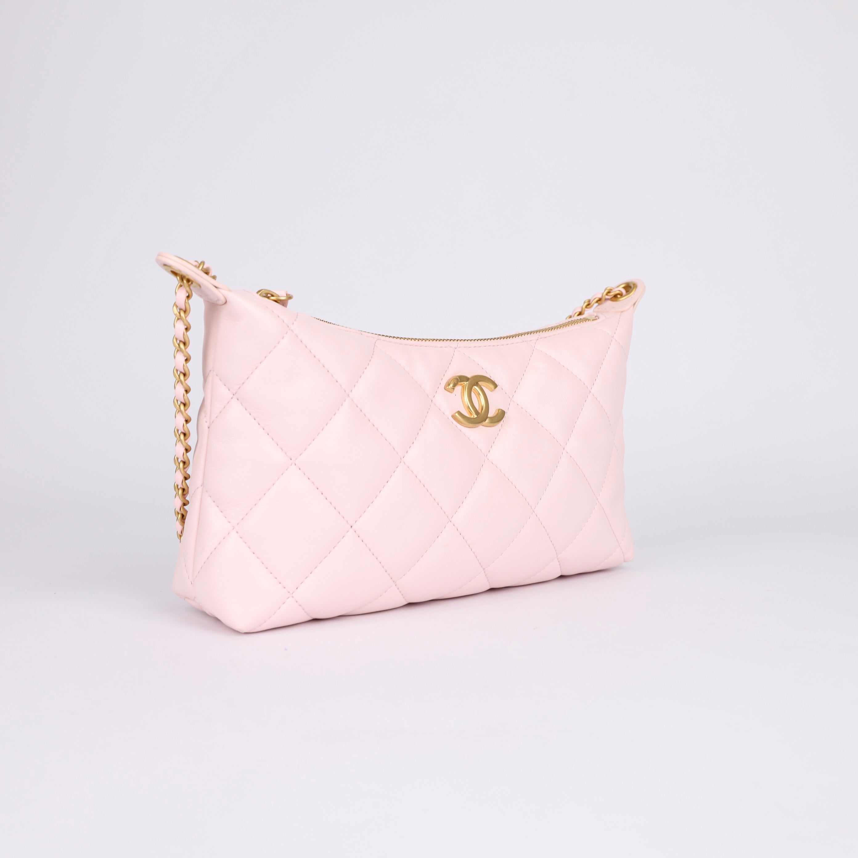 Chanel HOBO HANDBAG Light Pink- Pre Owned