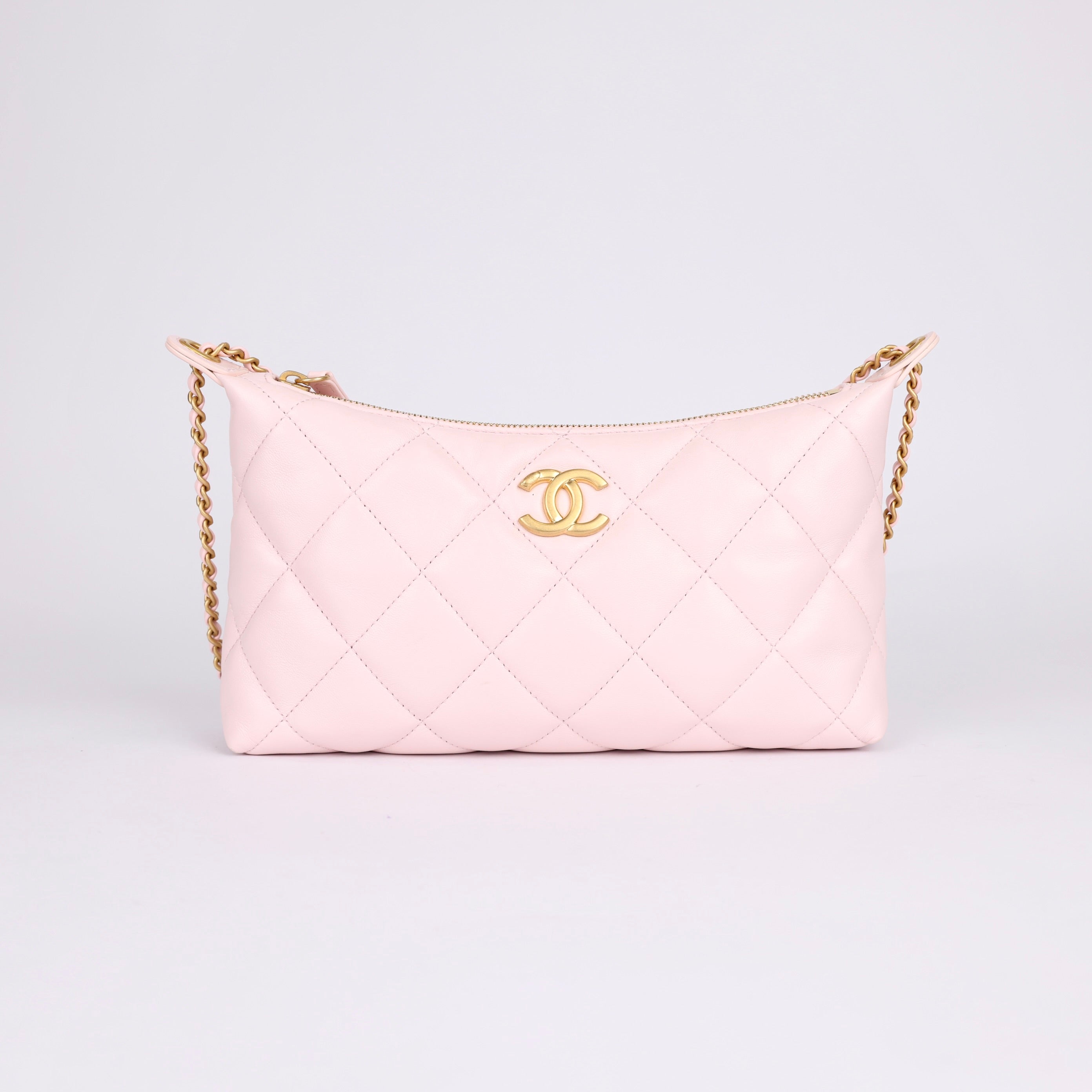 Chanel HOBO HANDBAG Light Pink- Pre Owned