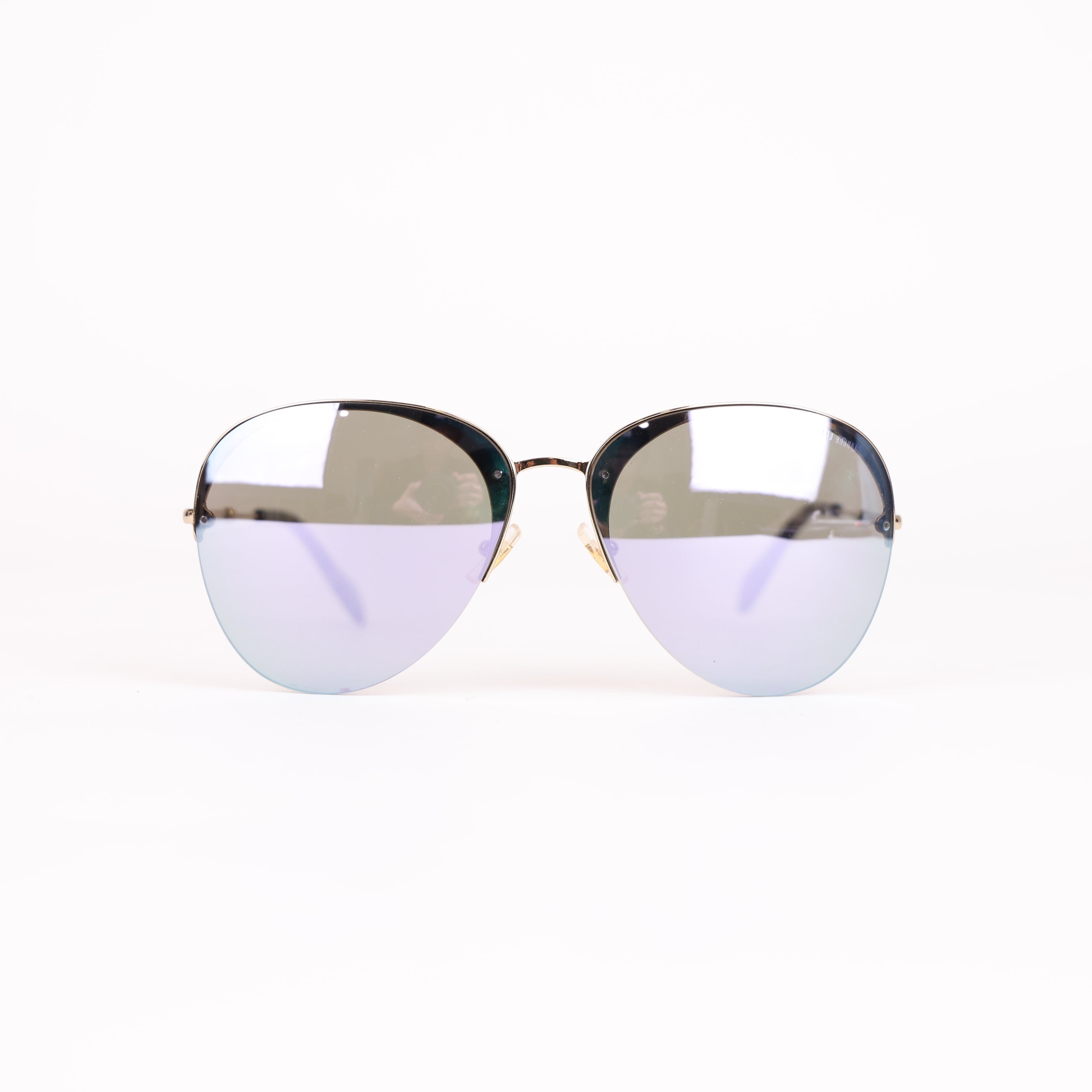 Miu Miu Iridescent Frame Sunglasses- Pre Owned