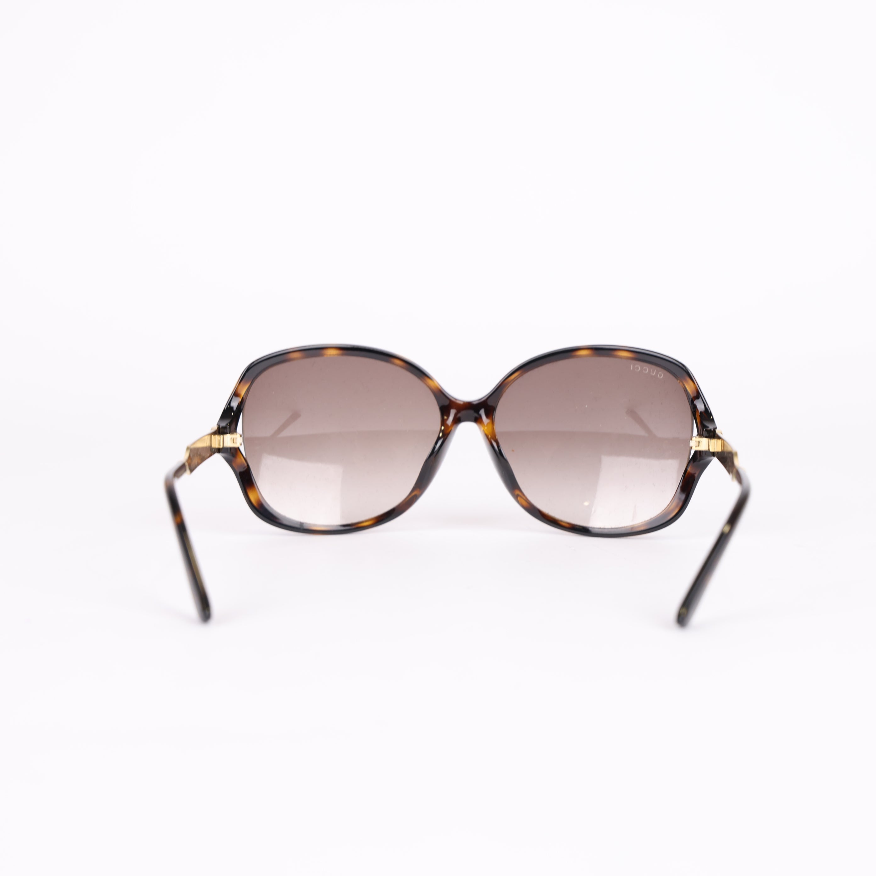 Gucci Tortoise Oversize Round Sunglasses- Pre Owned