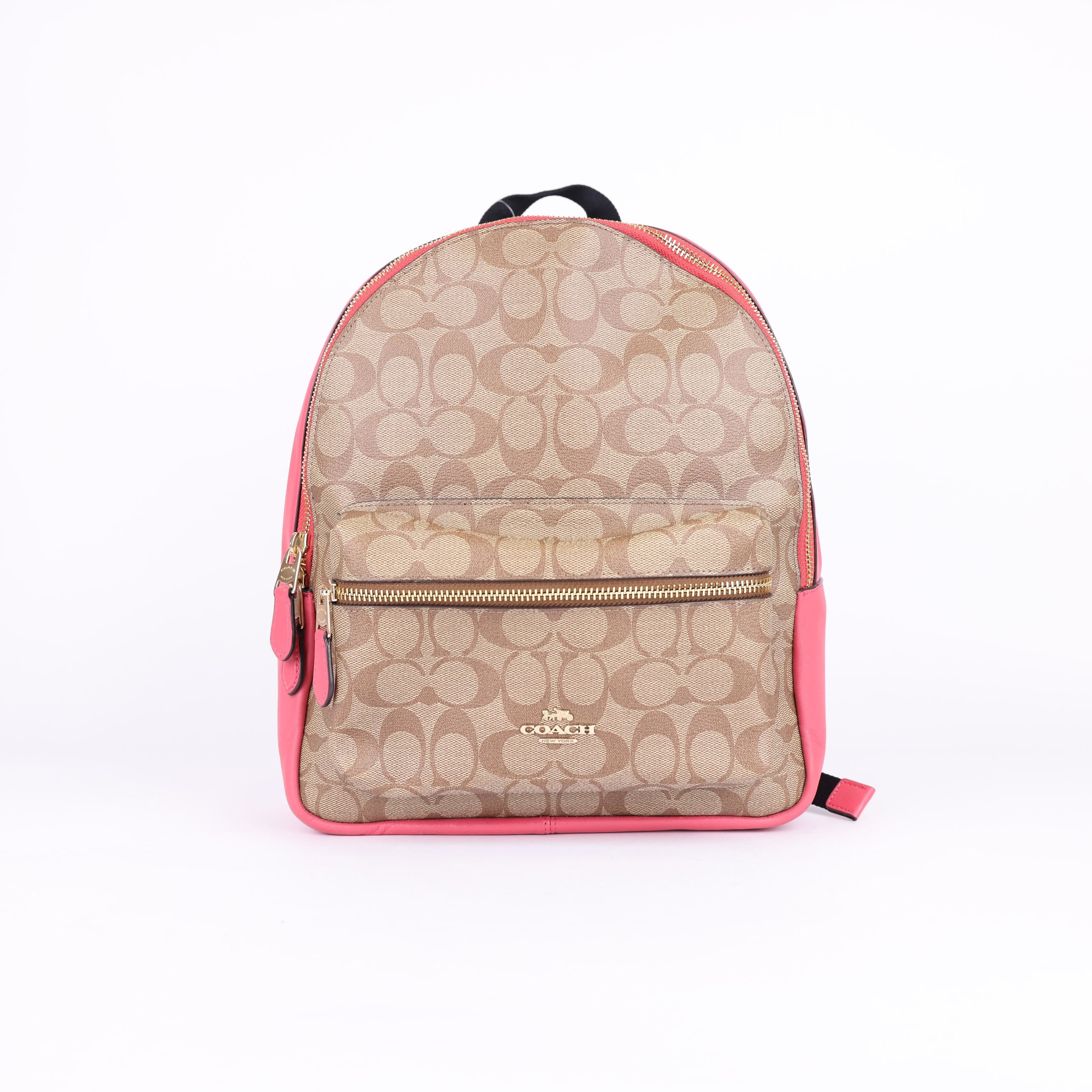 Coach Charlie Medium Signature Backpack- Pre Owned