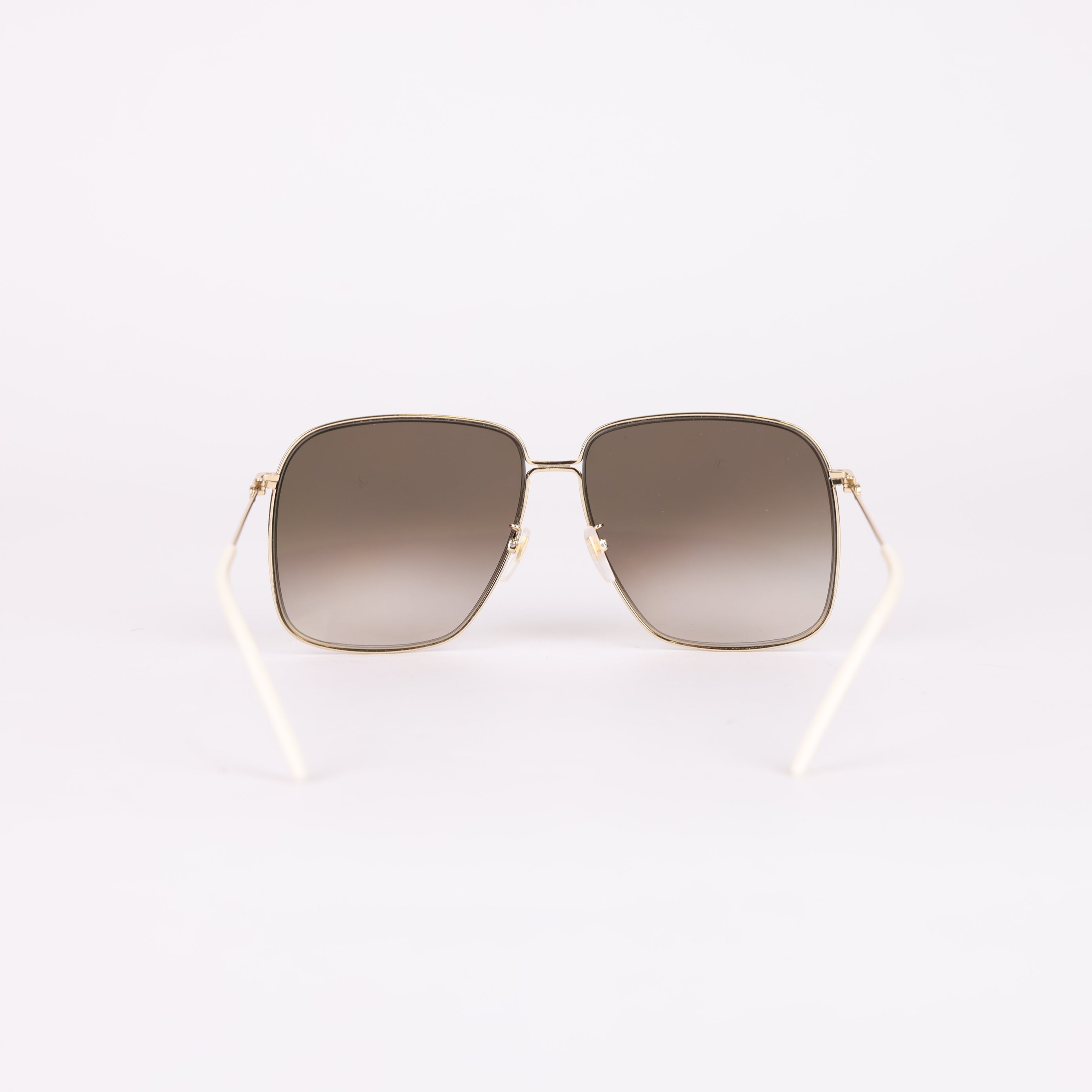 GUCCI Large Square Metal Sunglasses- Pre Owned
