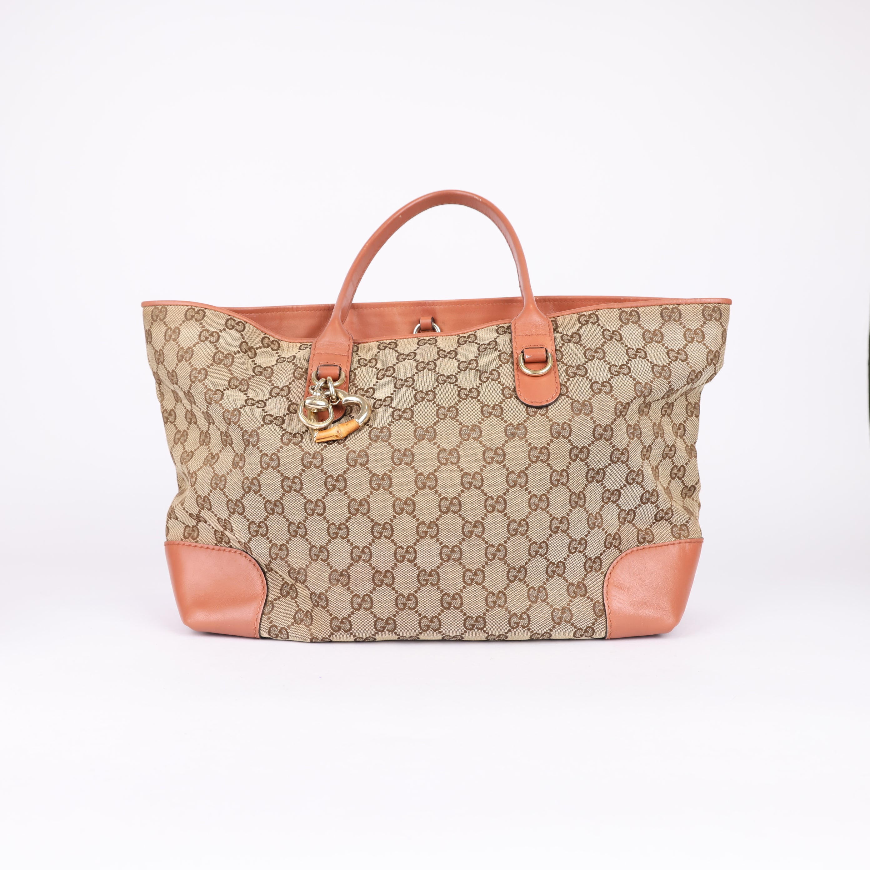 Gucci GG Canvas Heart satchel- Pre Owned