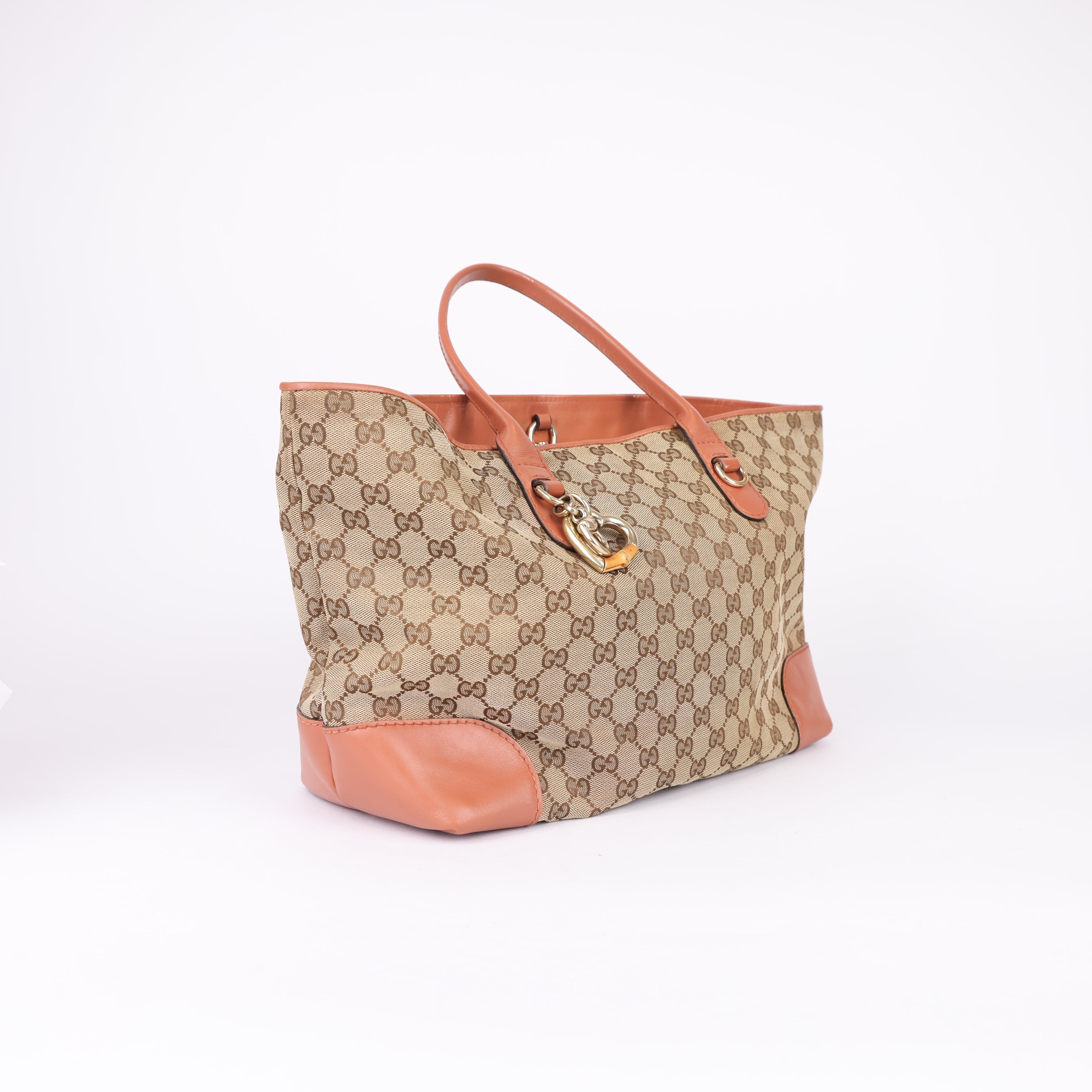 Gucci GG Canvas Heart satchel- Pre Owned