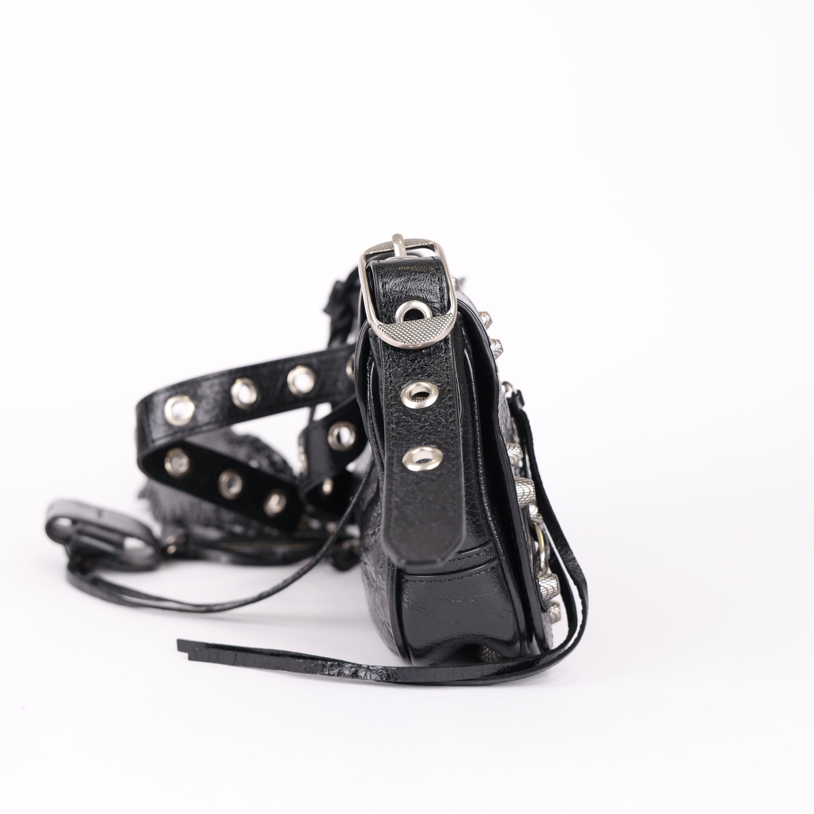 BALENCIAGA XS Le Cagole Piercing Messenger Bag- Pre Owned