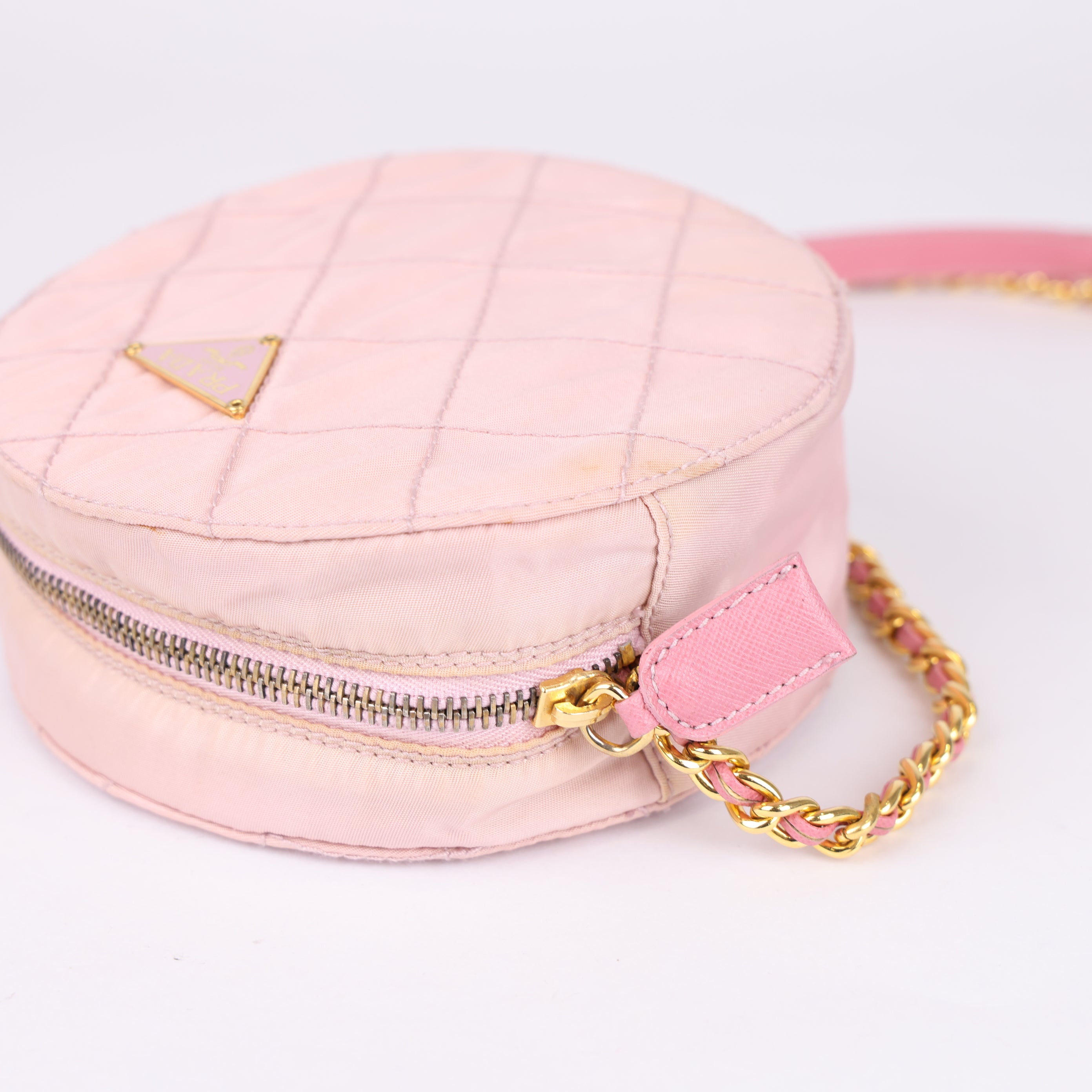 J0765B21943 Prada Round Shoulder Bag- Pre Owned