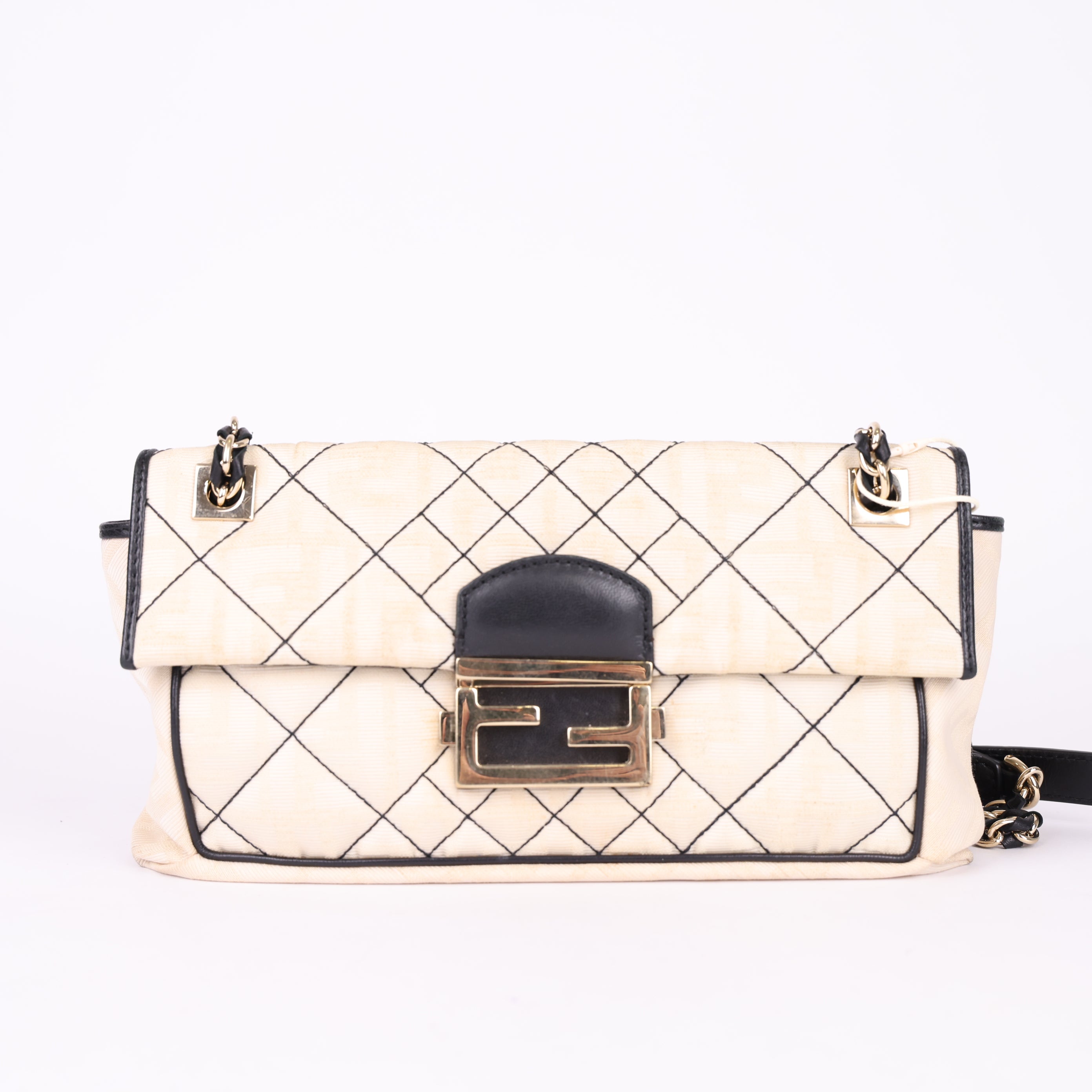 Fendi Baguette leather handbag Black- Pre Owned